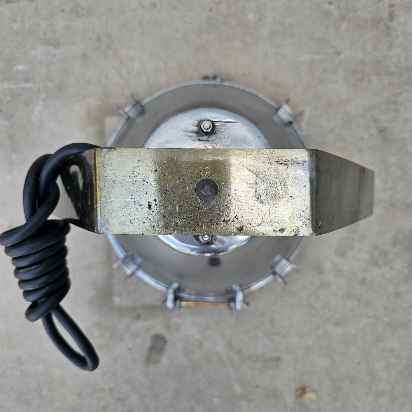 Vintage Aluminum Nautical Industrial Light