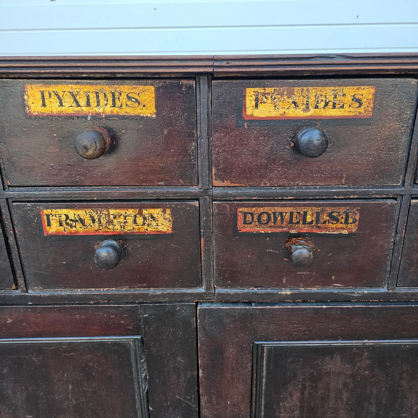 19th C. English Apothecary Counter