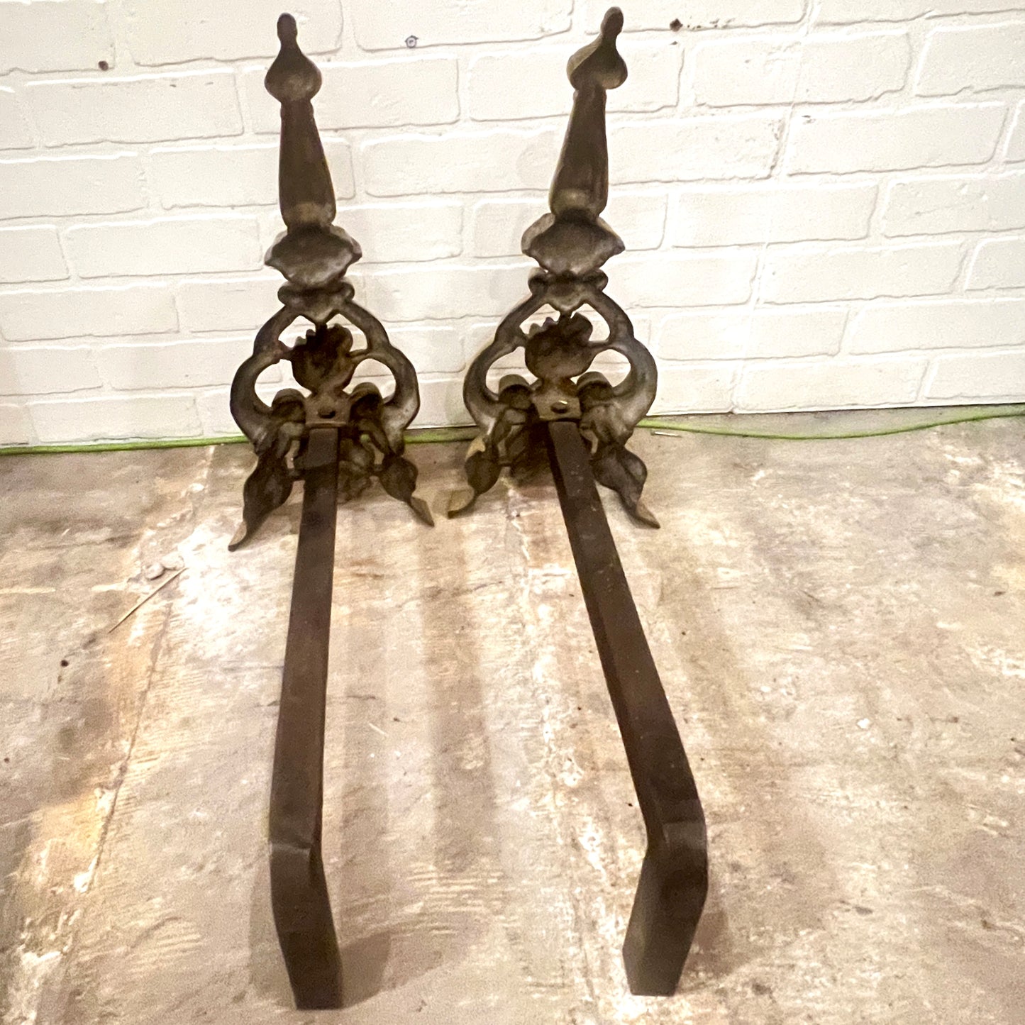 Brass Fireplace Andirons