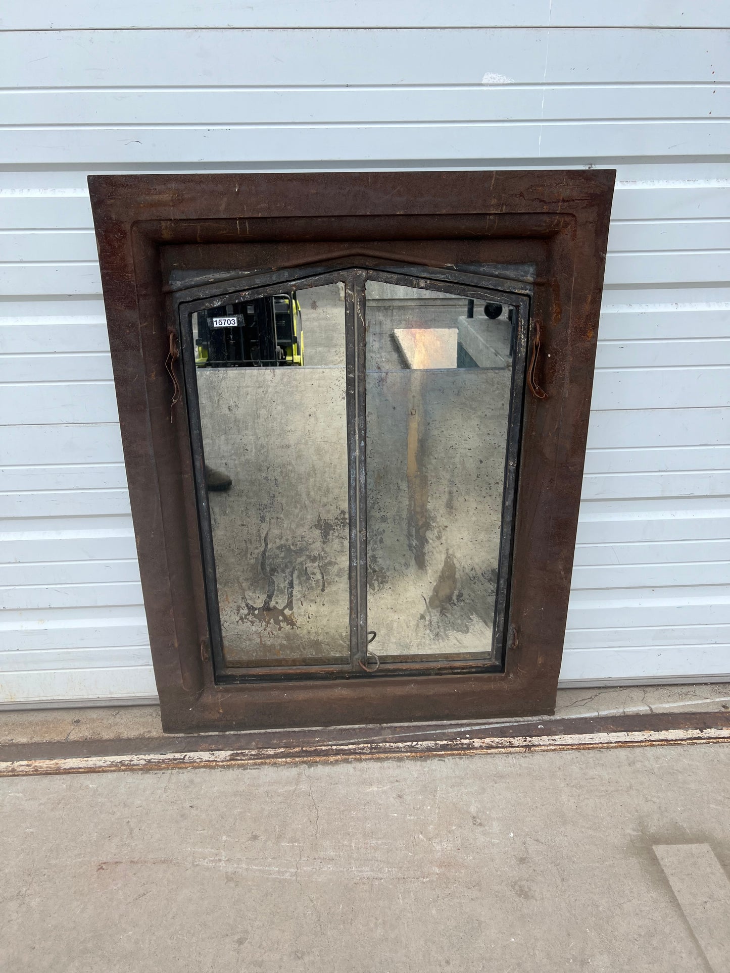 Rectangular Iron Mirrored 2 Pane Window