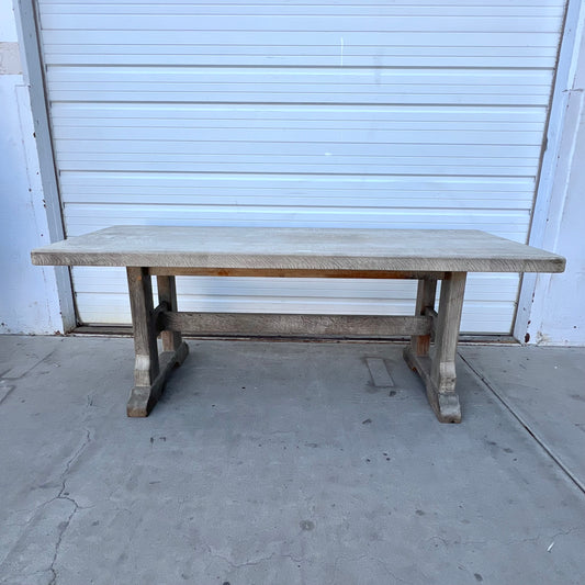 Bleached Wood Dining Table