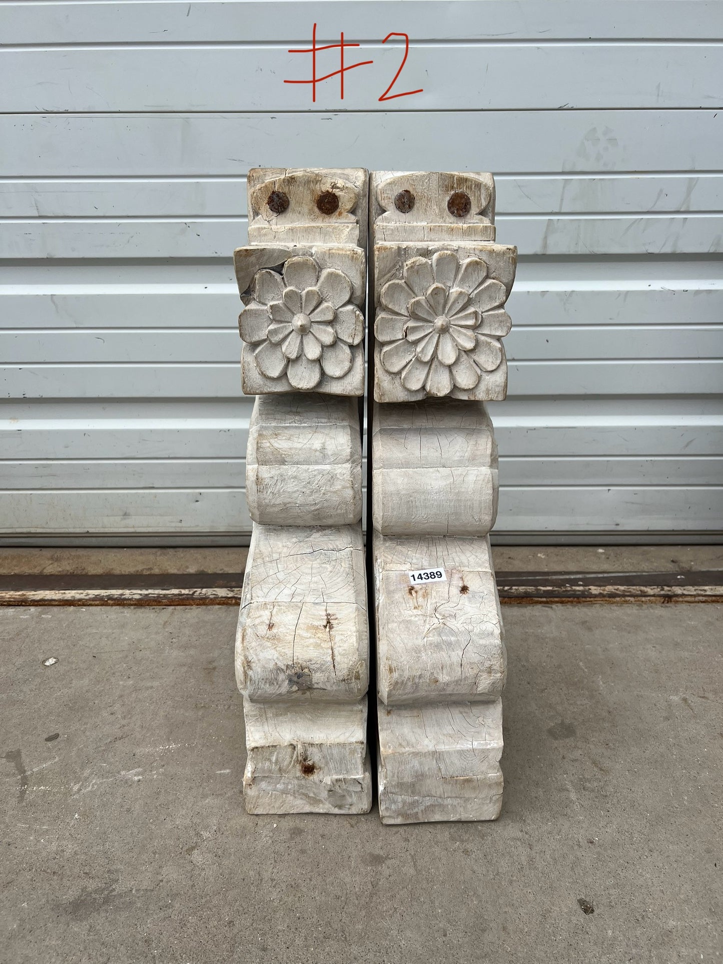 Pair of Natural Wood Corbels