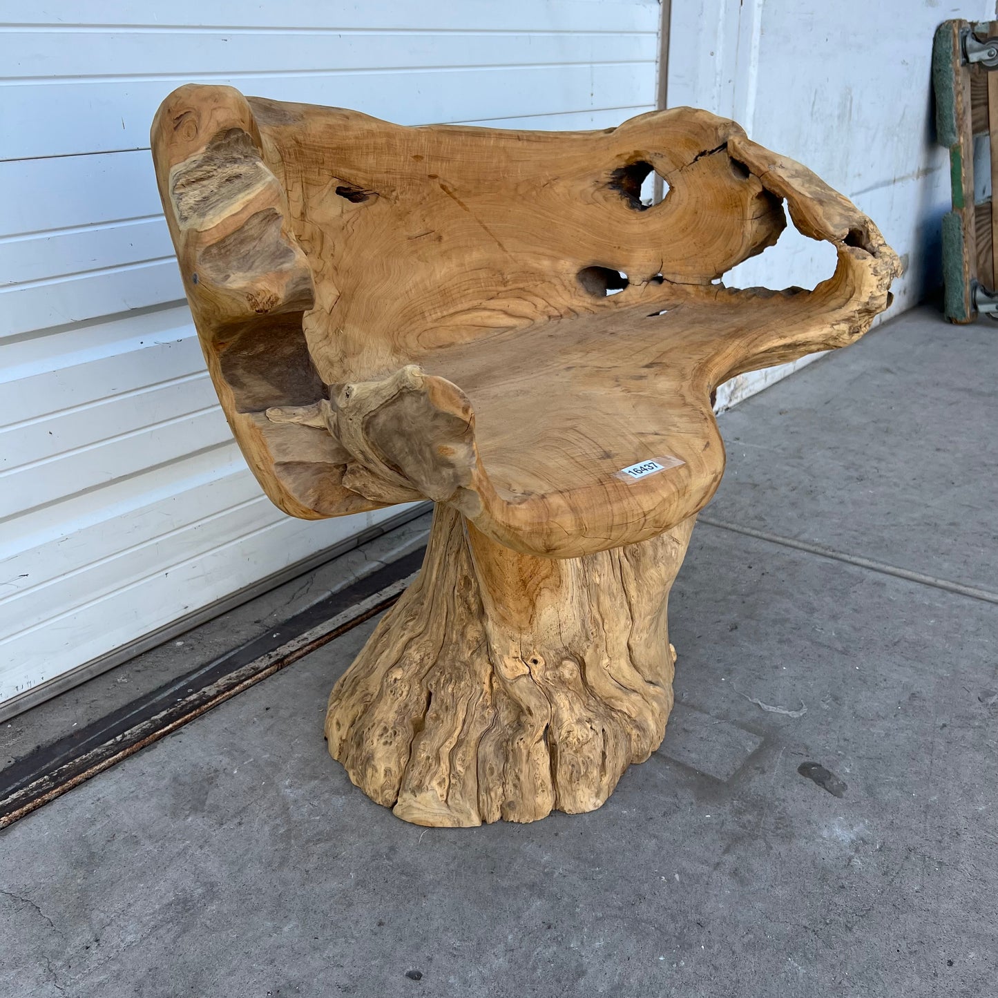 Primitive Wooden Stump/Root Chair