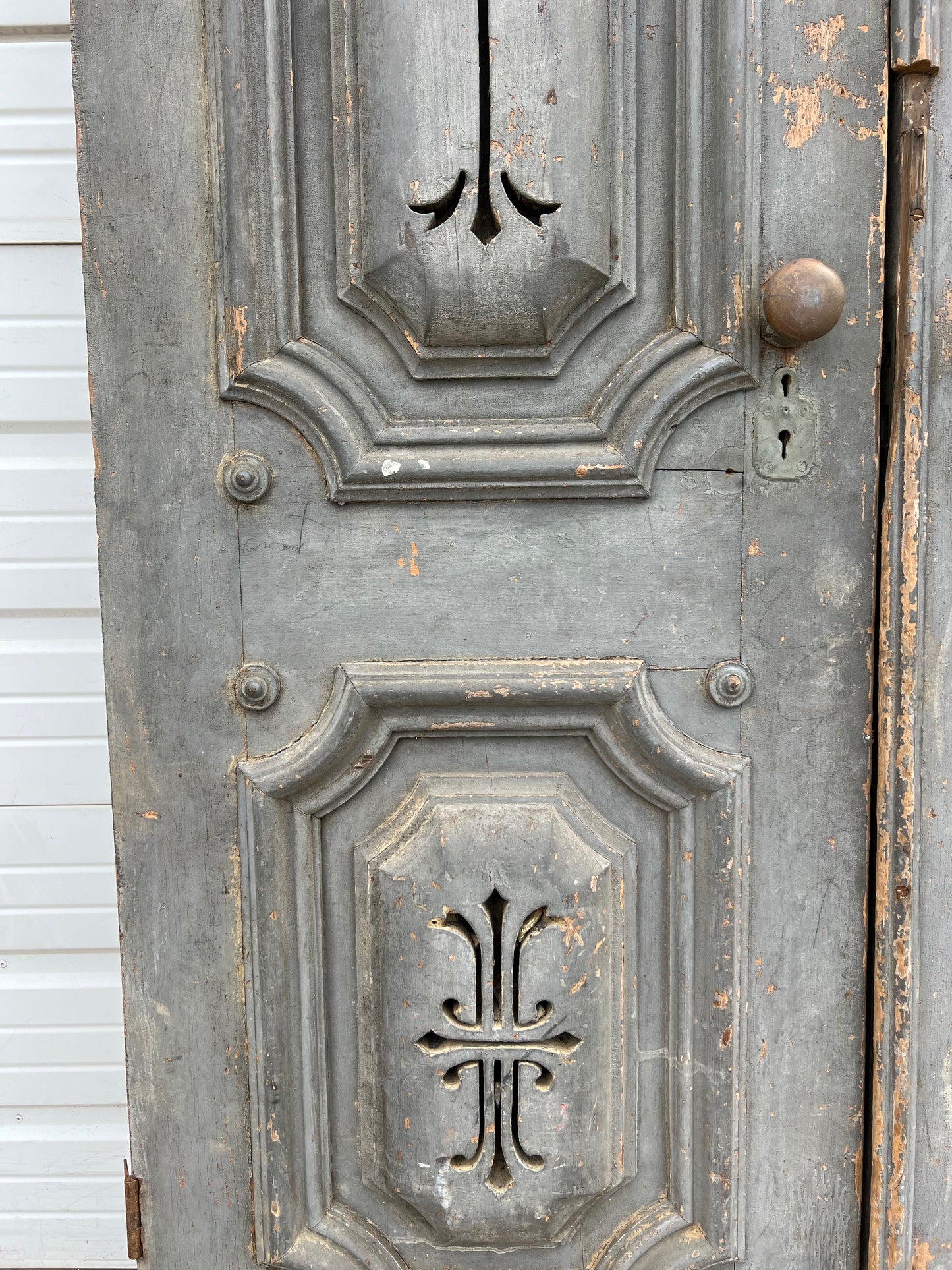 Pair of Painted Architectural Doors