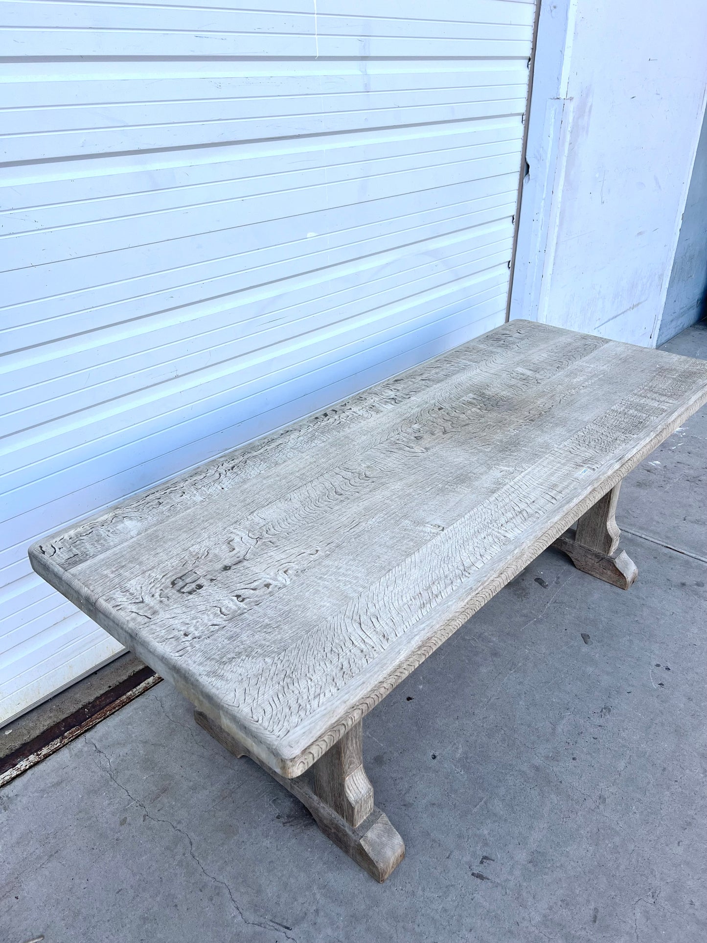 Bleached Wood Dining Table