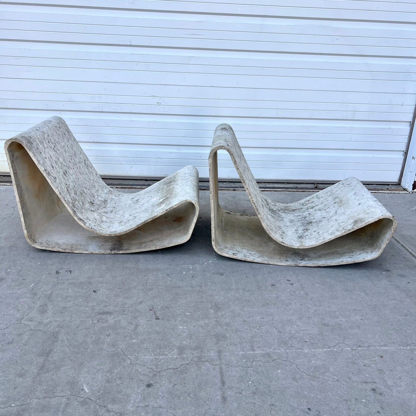 Pair of Willy Guhl Loop Chairs