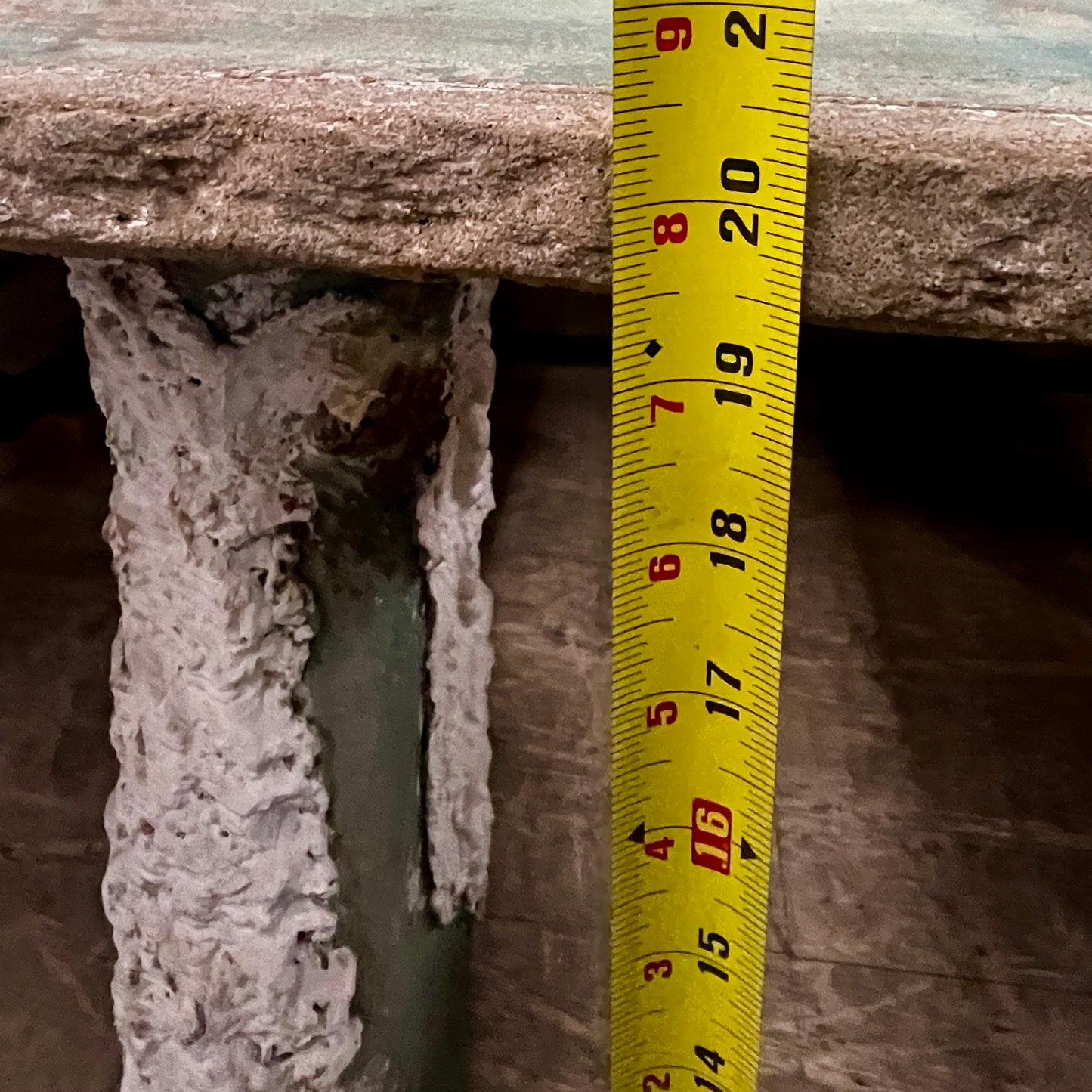 Pair of Faux Bois Concrete Benches