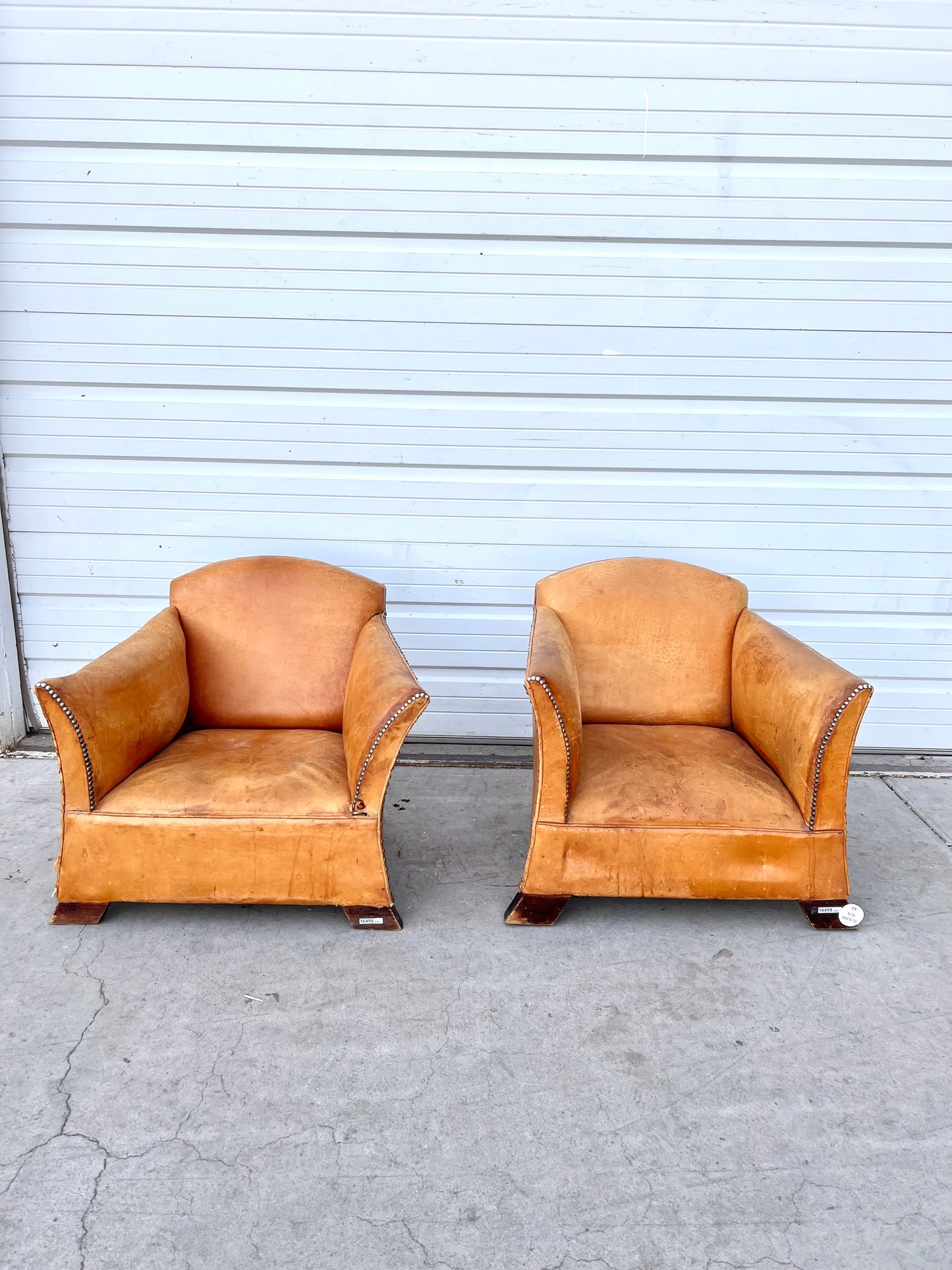 Pair of Petite French Club Chairs