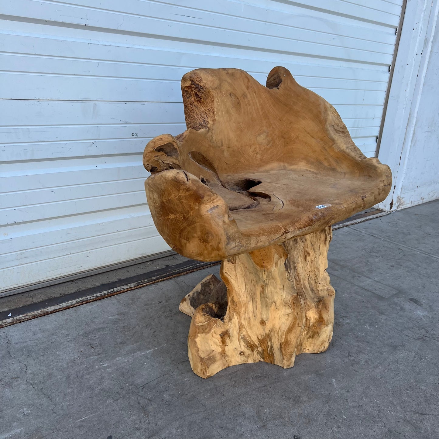Primitive Wooden Stump/Root Chair