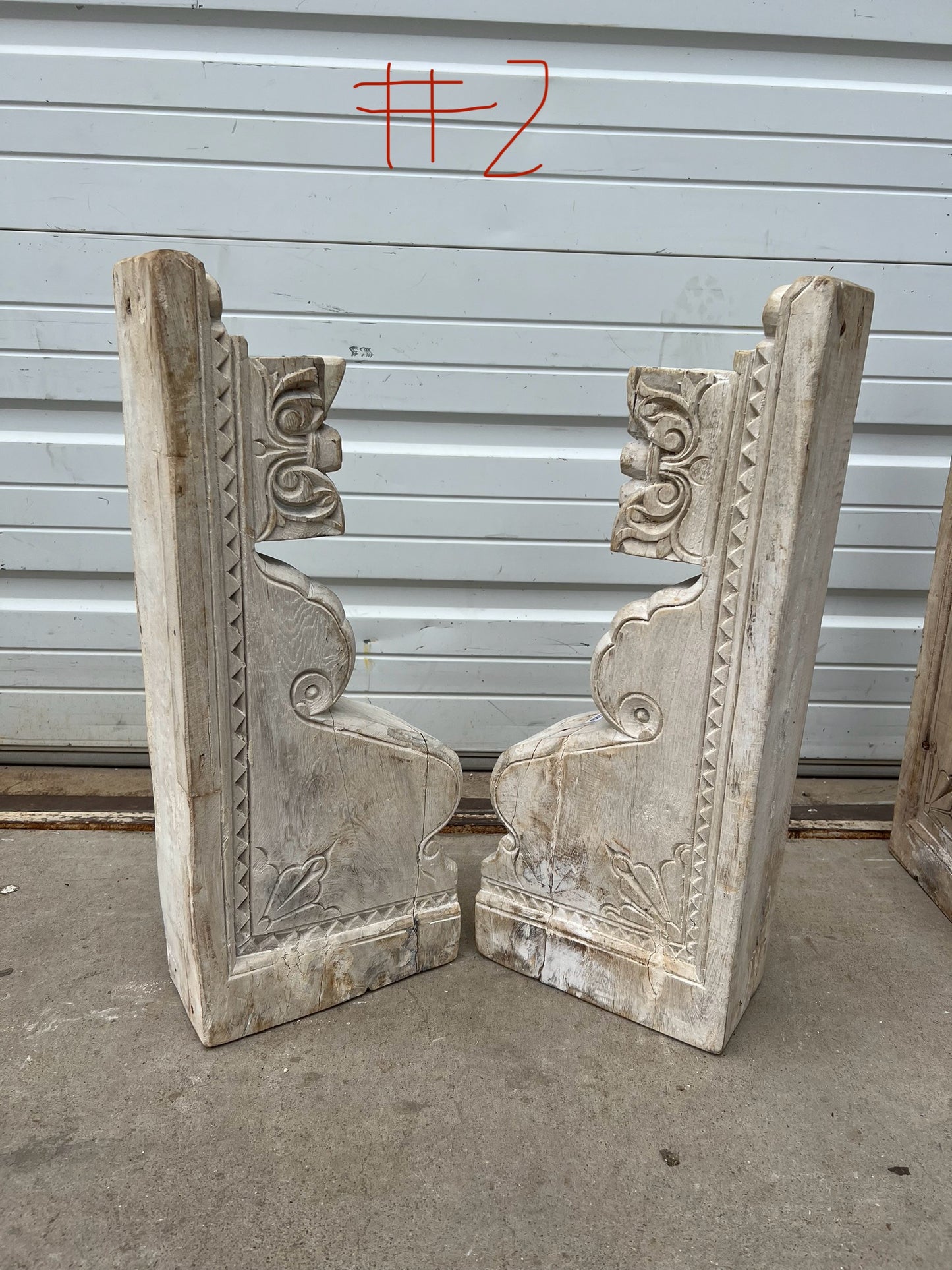 Pair of Natural Wood Corbels