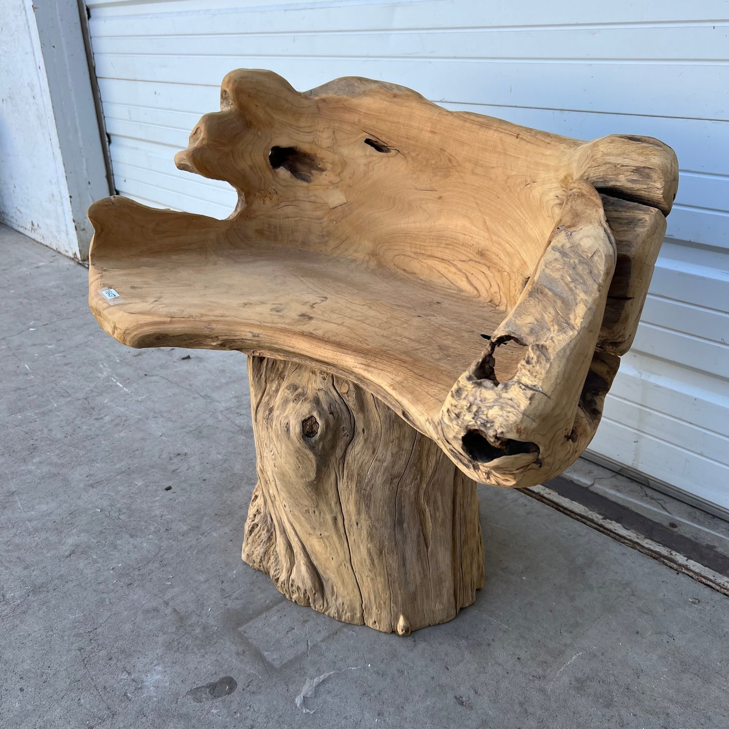 Primitive Wooden Stump/Root Chair