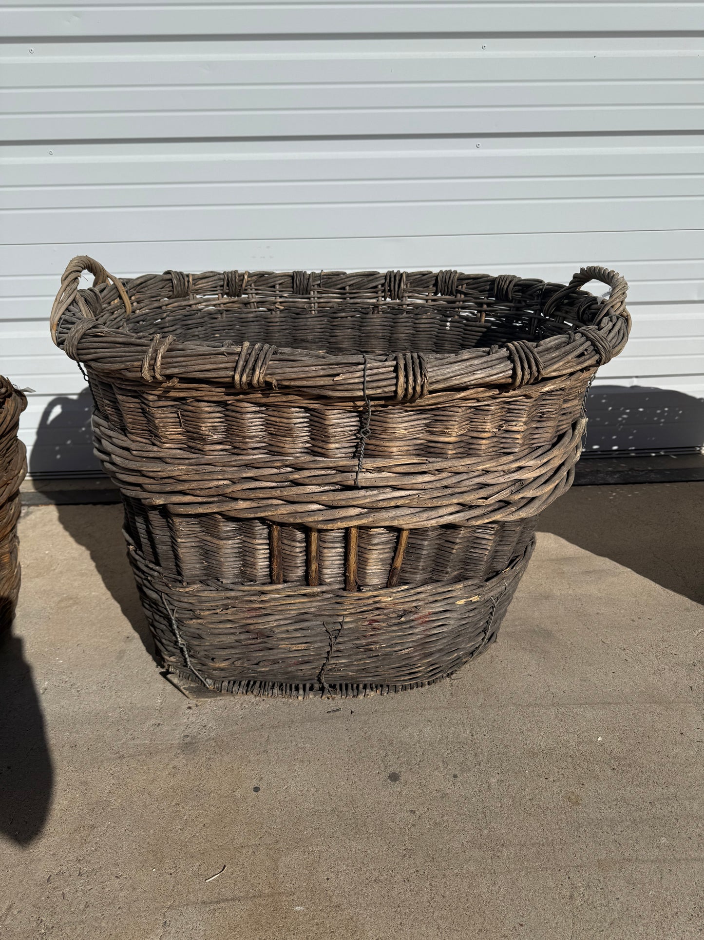 Large French Champagne Basket from Saint-Coulomb, France