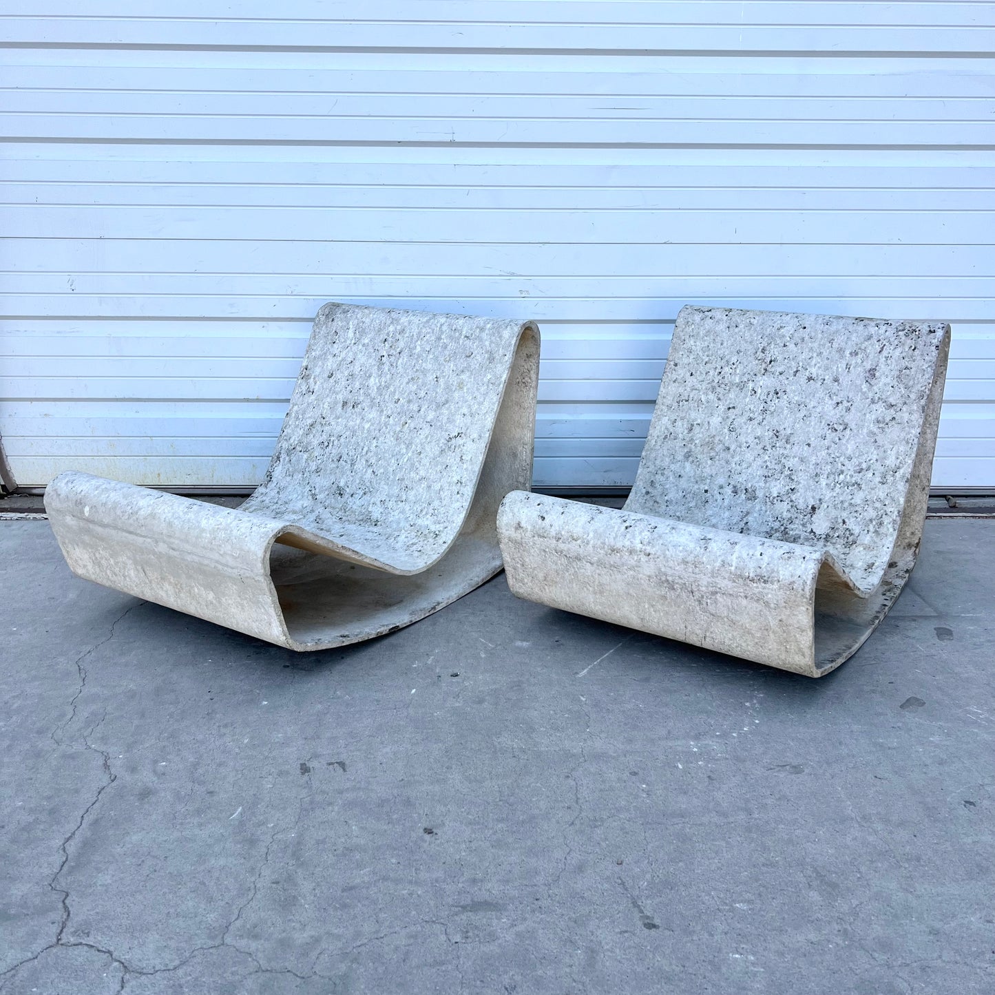 Pair of Willy Guhl Loop Chairs
