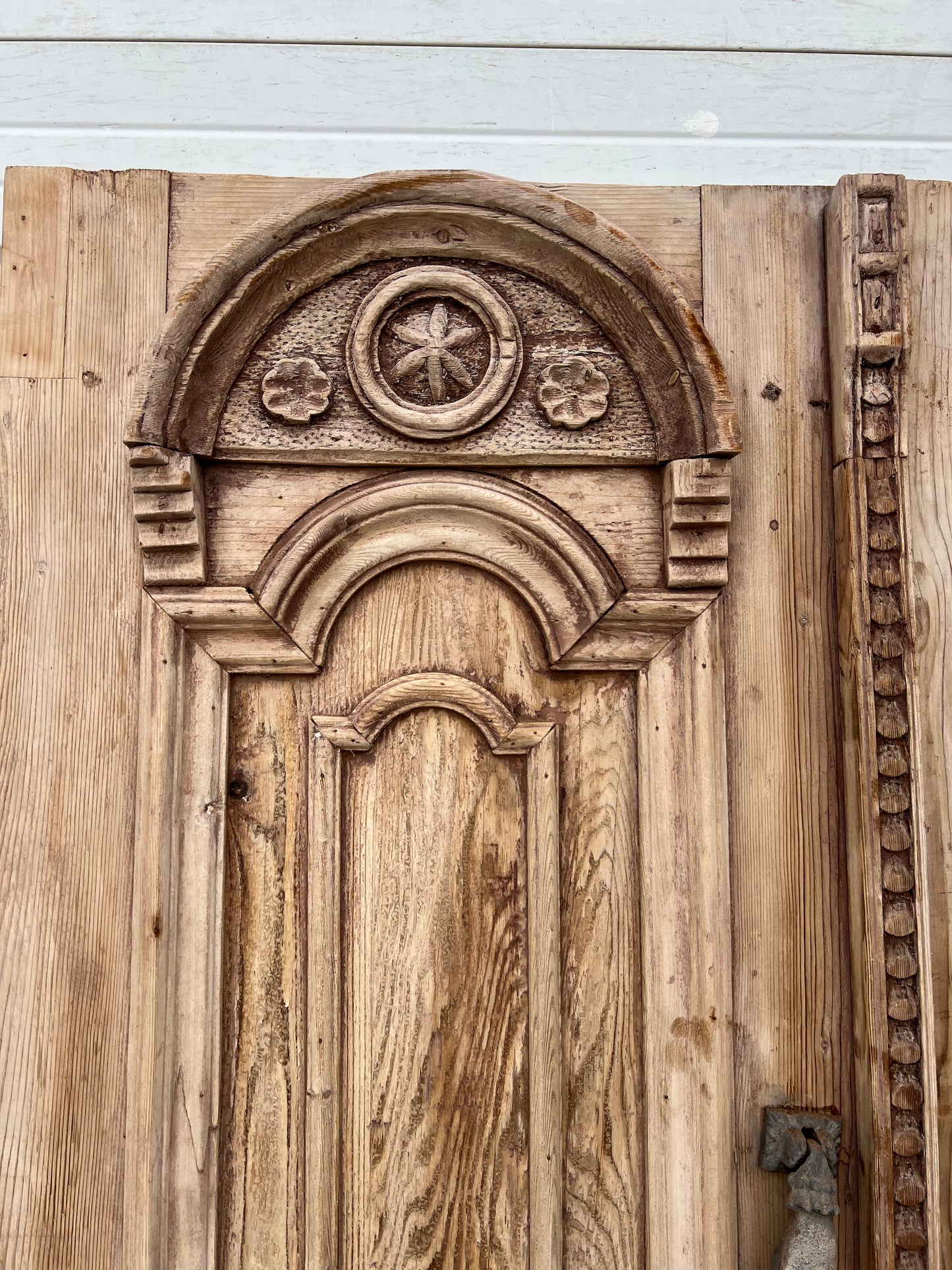 Pair of Carved Wood Panel Doors