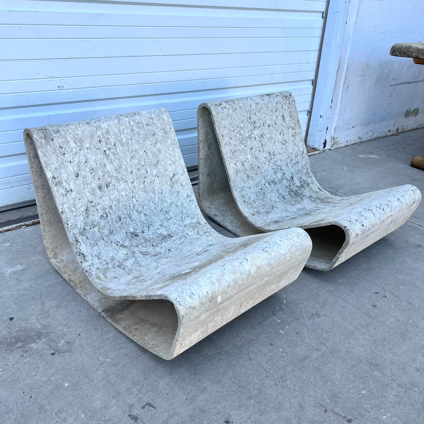 Pair of Willy Guhl Loop Chairs