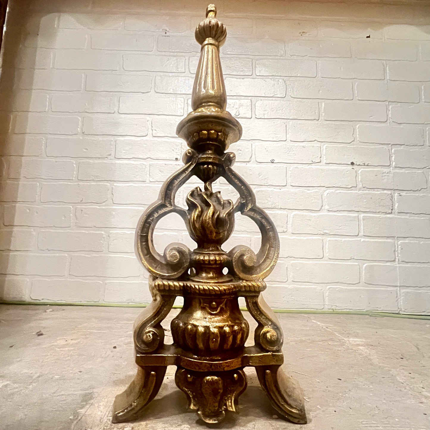 Brass Fireplace Andirons