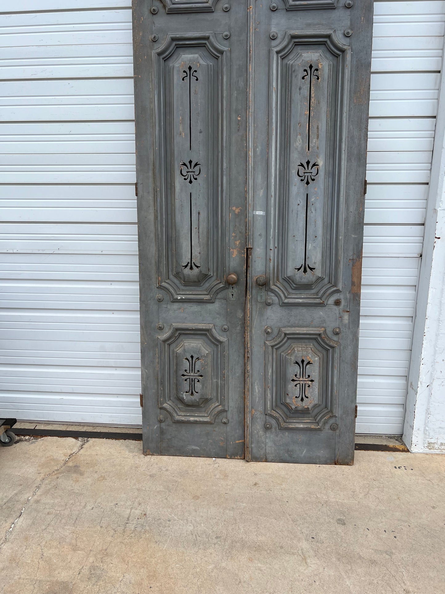 Pair of Painted Architectural Doors