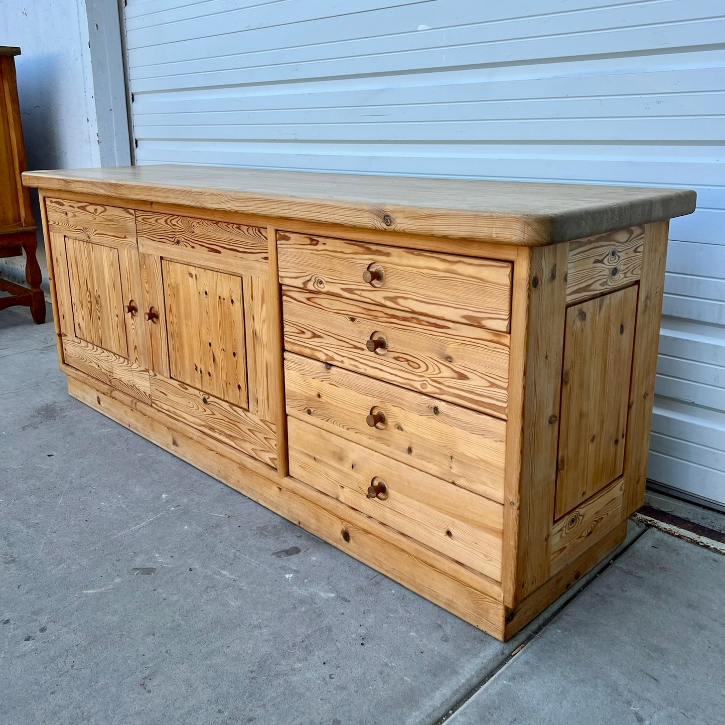 Danish Pine Store Counter / Sideboard