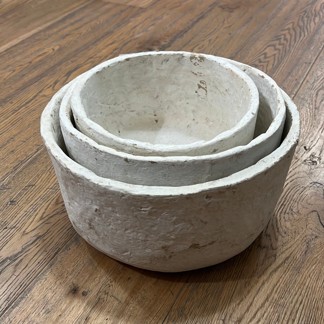 Paper Mache Bowl (set of 3)