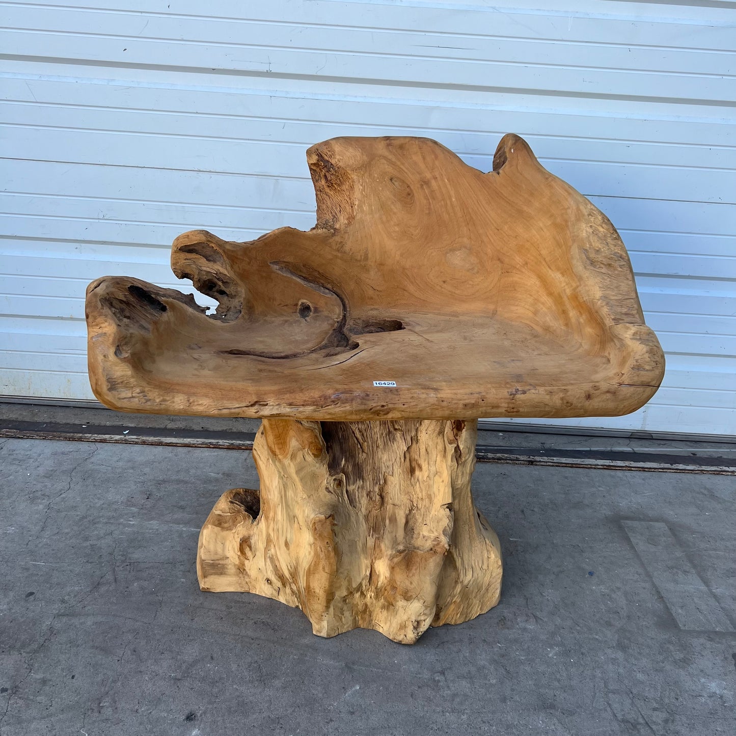 Primitive Wooden Stump/Root Chair