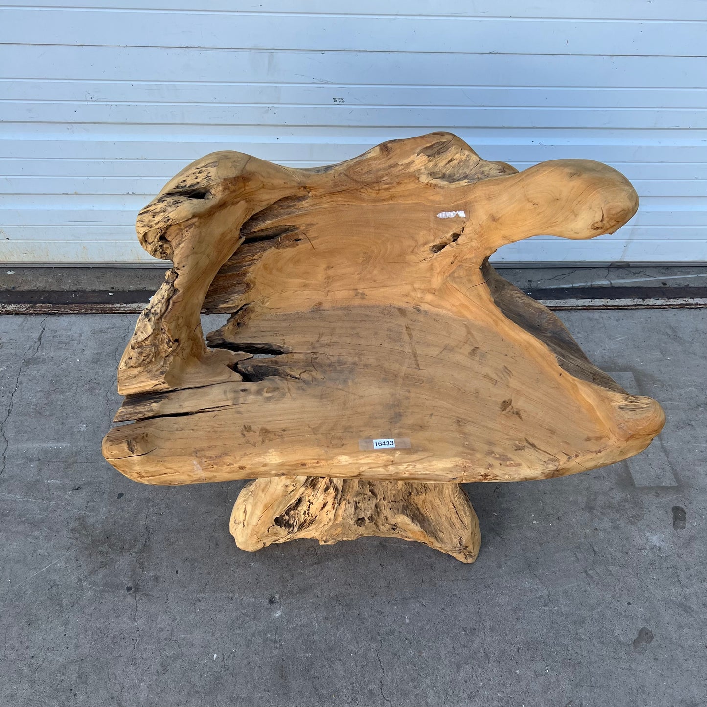 Primitive Wooden Stump/Root Chair