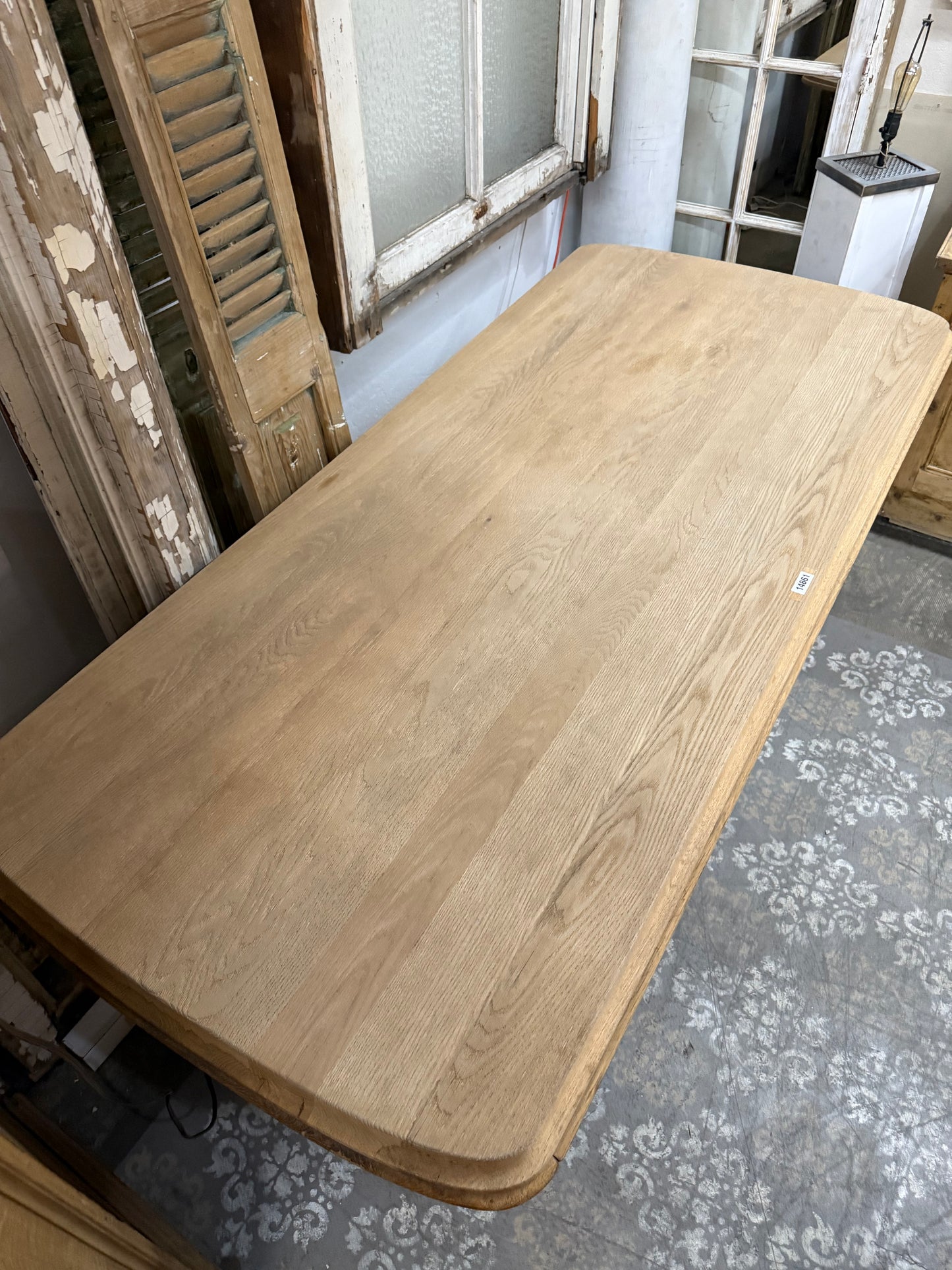 Belgian Dining Table with Rounded Corners