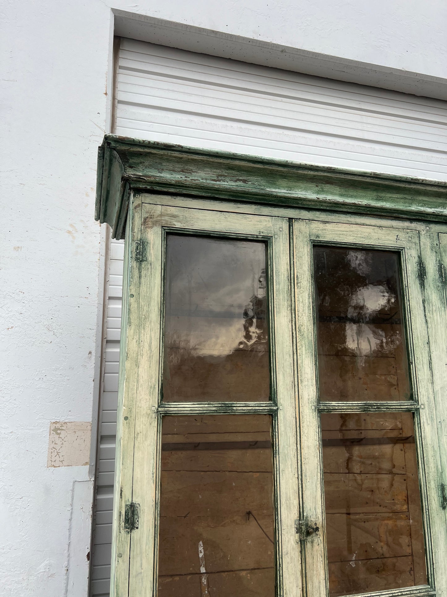 Rare 19th C. French Butcher Shop Display Cabinet