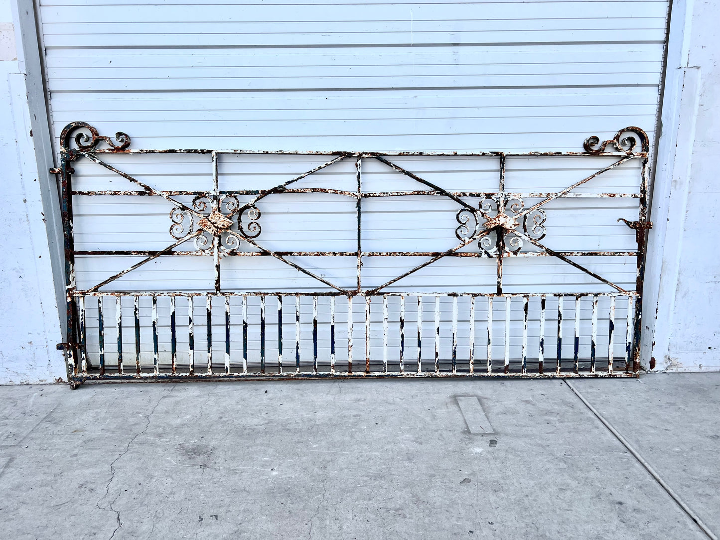 French Cast Iron Painted Gate