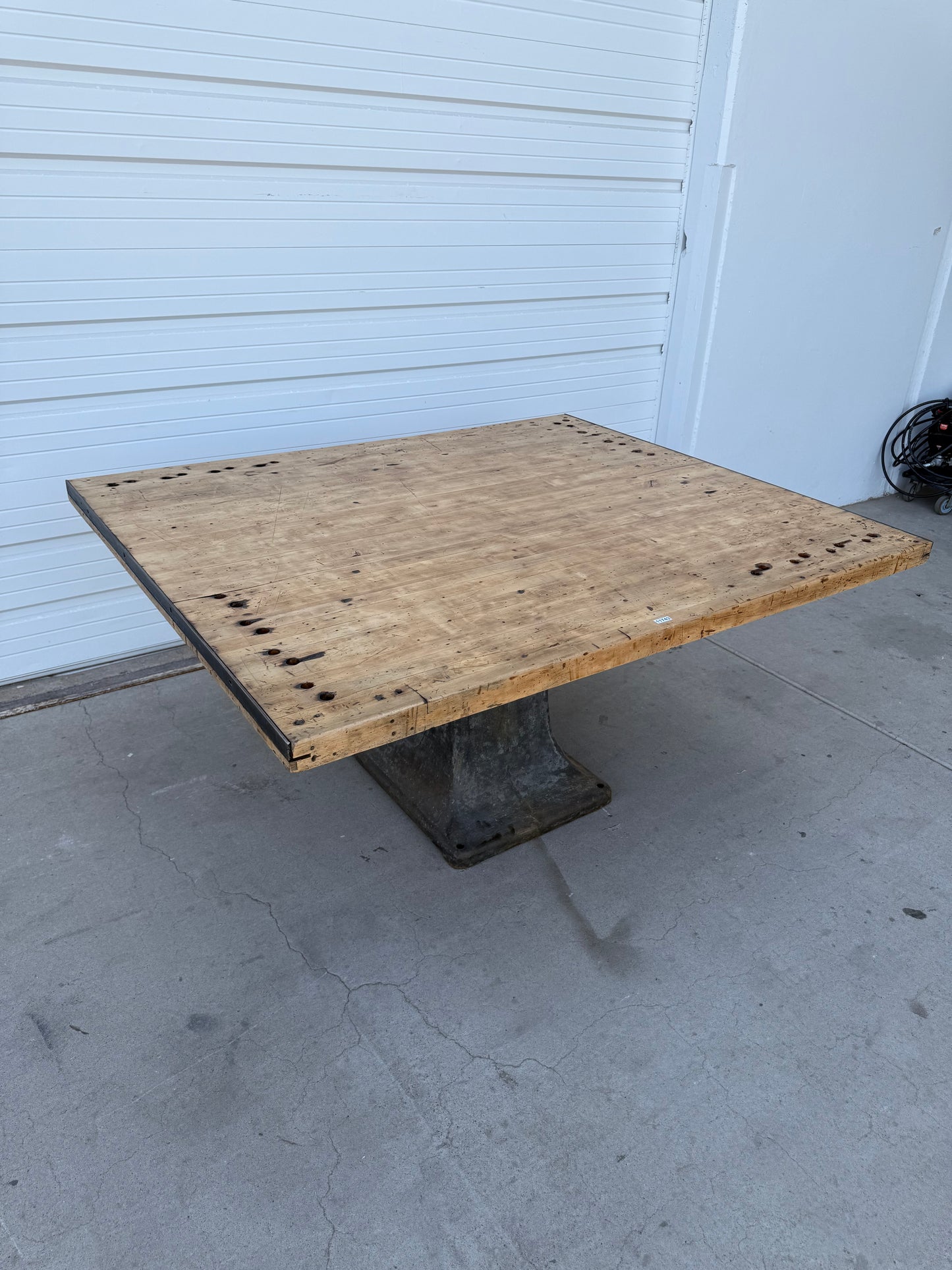 Industrial Wood & Iron Dining Table