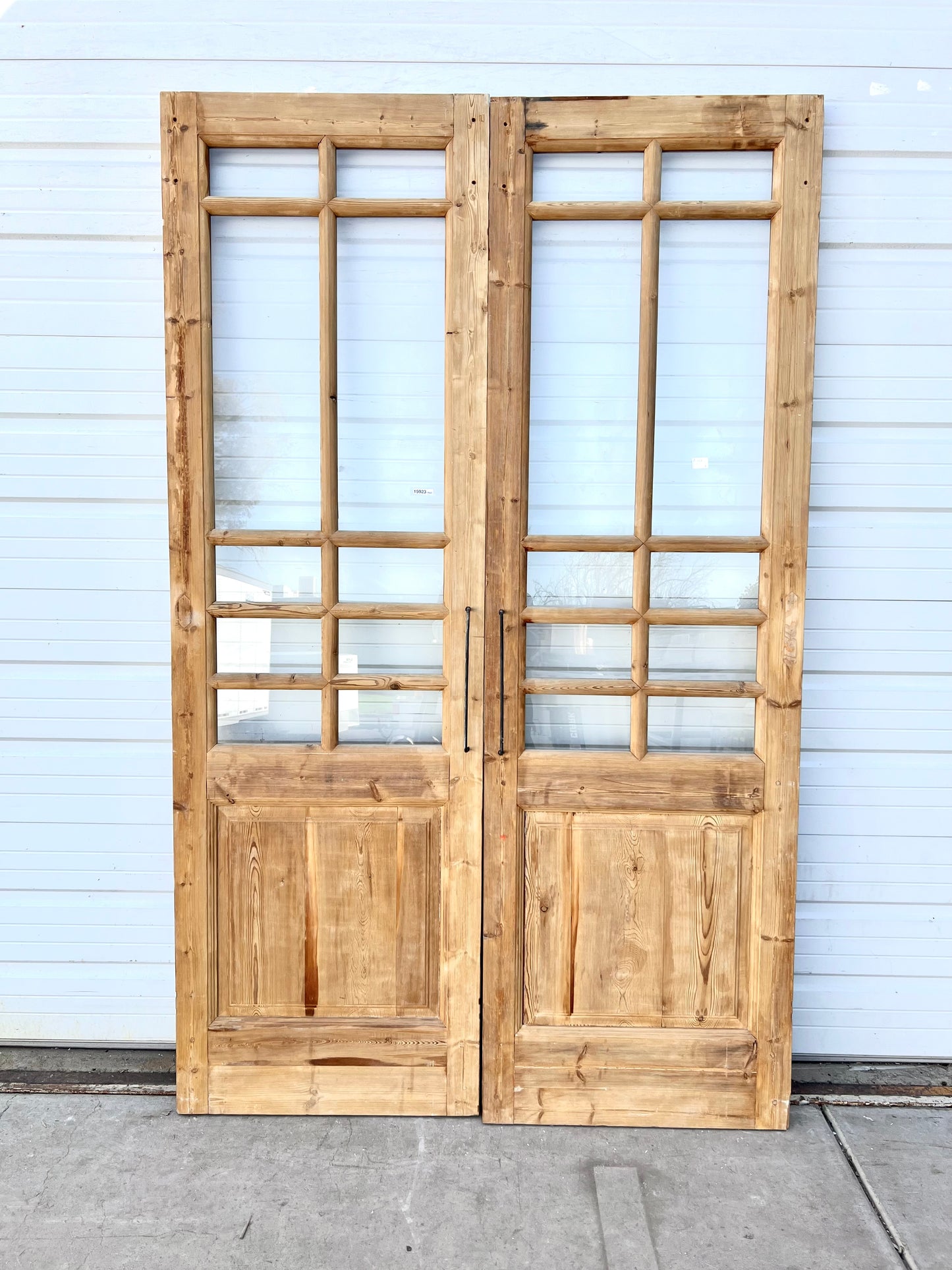 Pair of Wood French Doors w/20 Lites