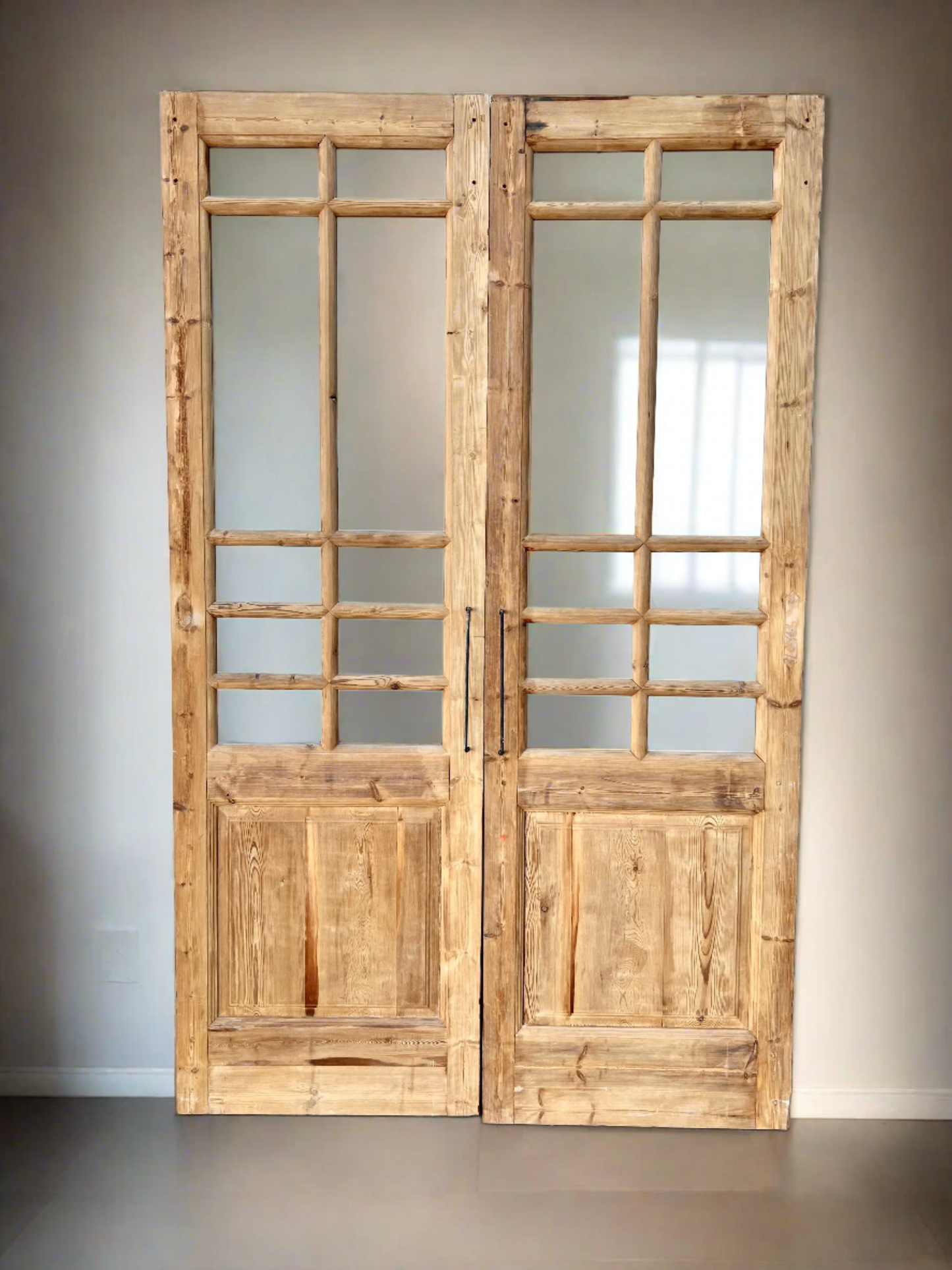 Pair of Wood French Doors w/20 Lites