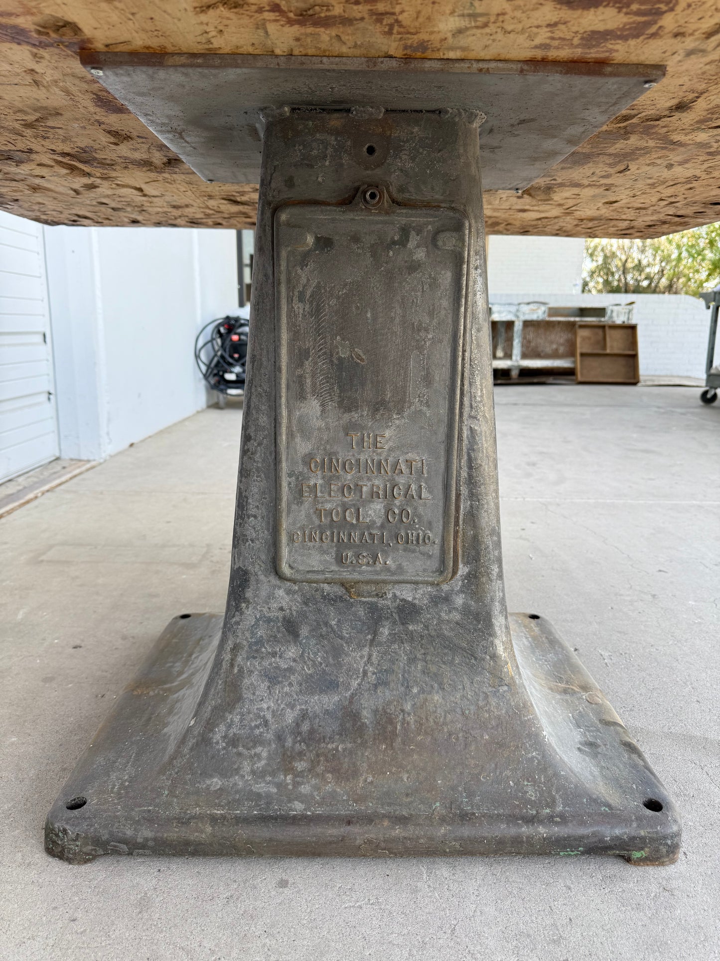 Industrial Wood & Iron Dining Table