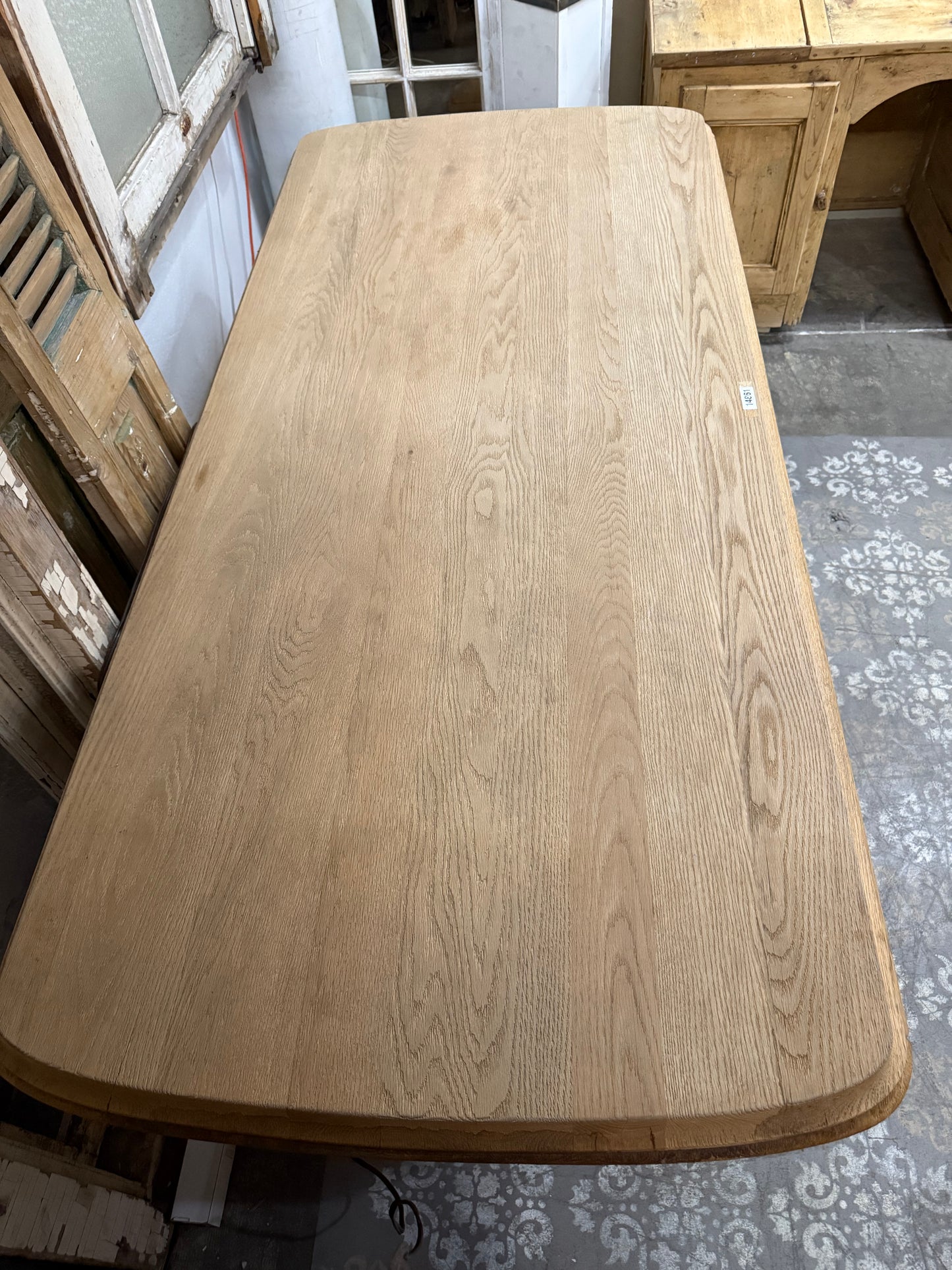 Belgian Dining Table with Rounded Corners