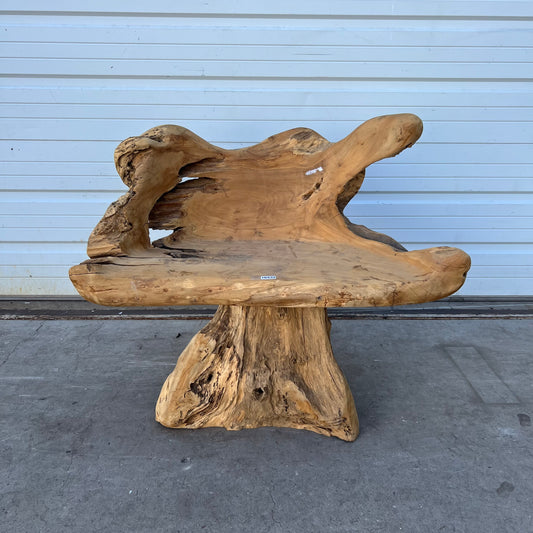 Primitive Wooden Stump/Root Chair
