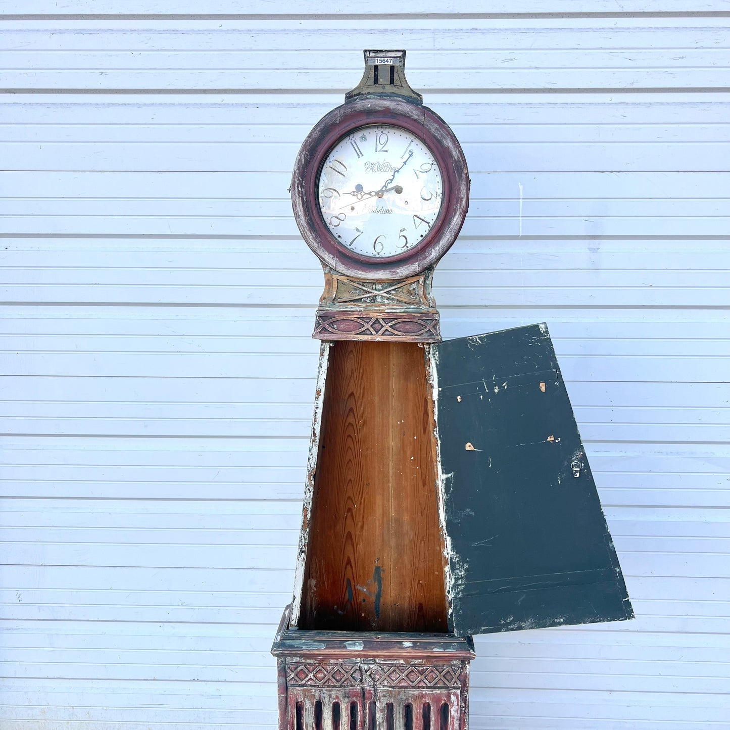 19th C. Swedish Painted Mora Clock Case