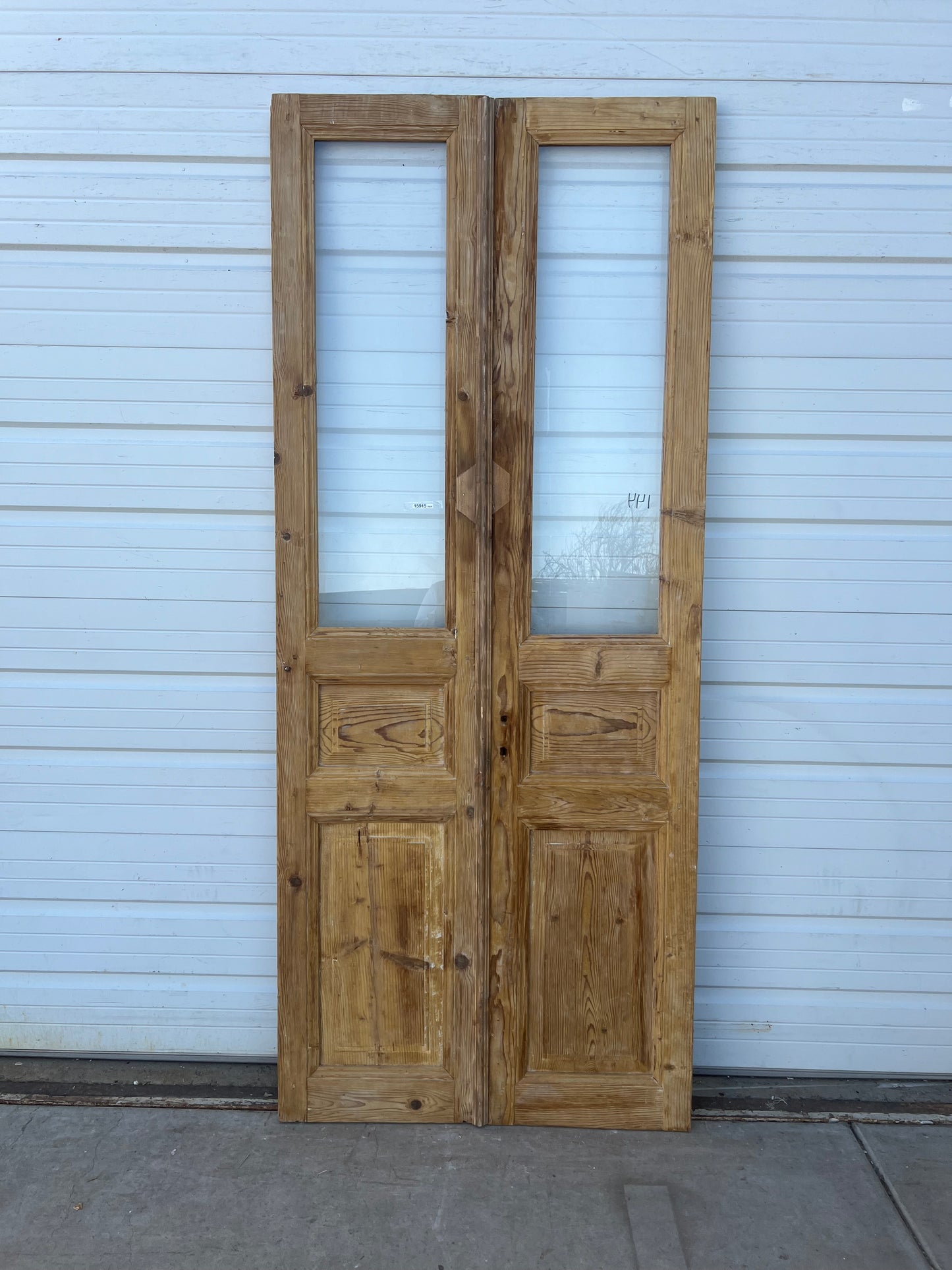 Pair of single Lite Wood French Doors