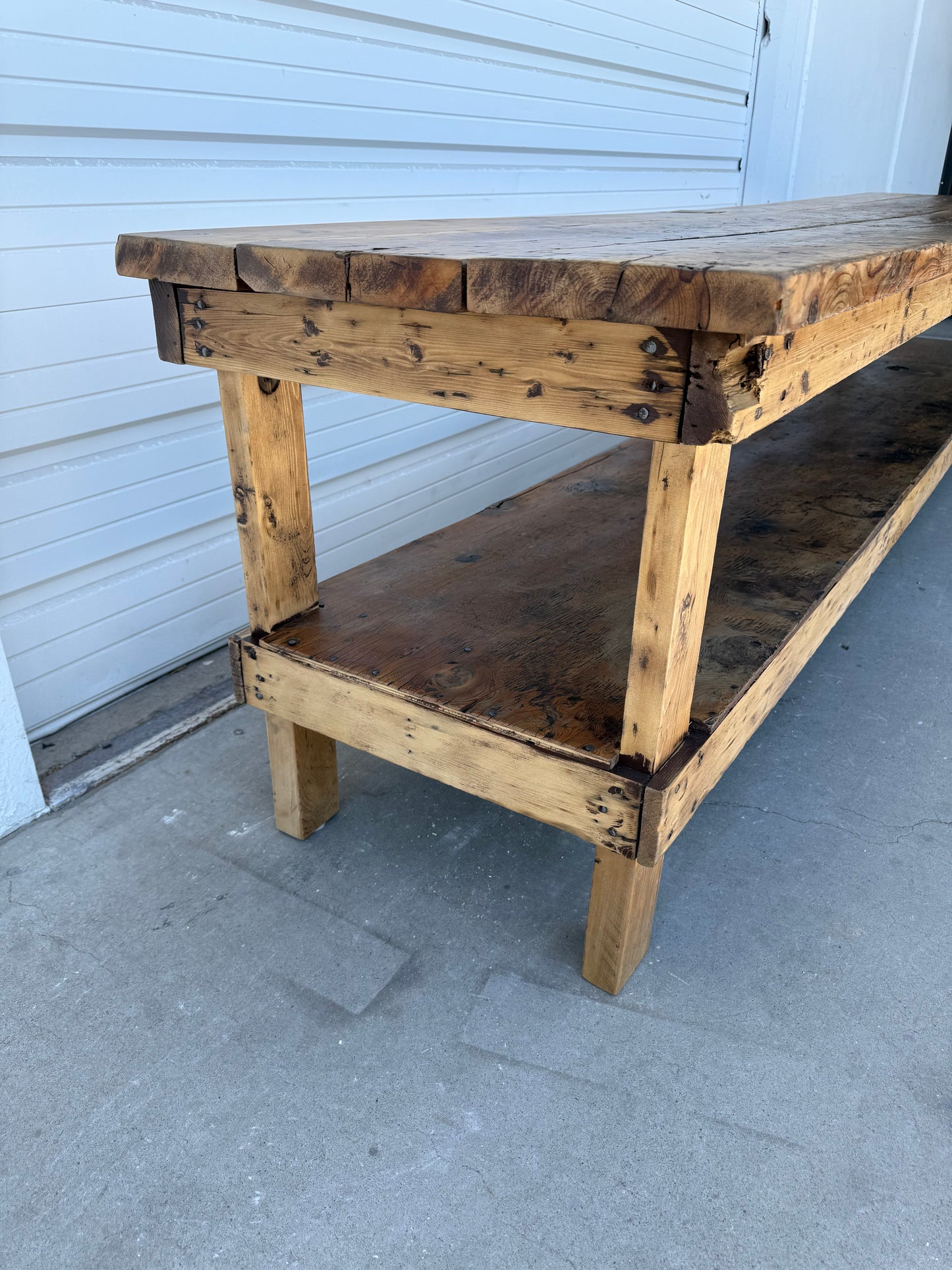 Distressed Farmhouse Work Table