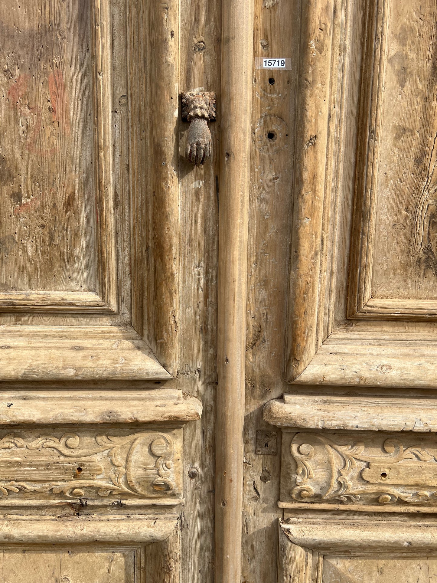 Pair of Carved Wood Panel Doors