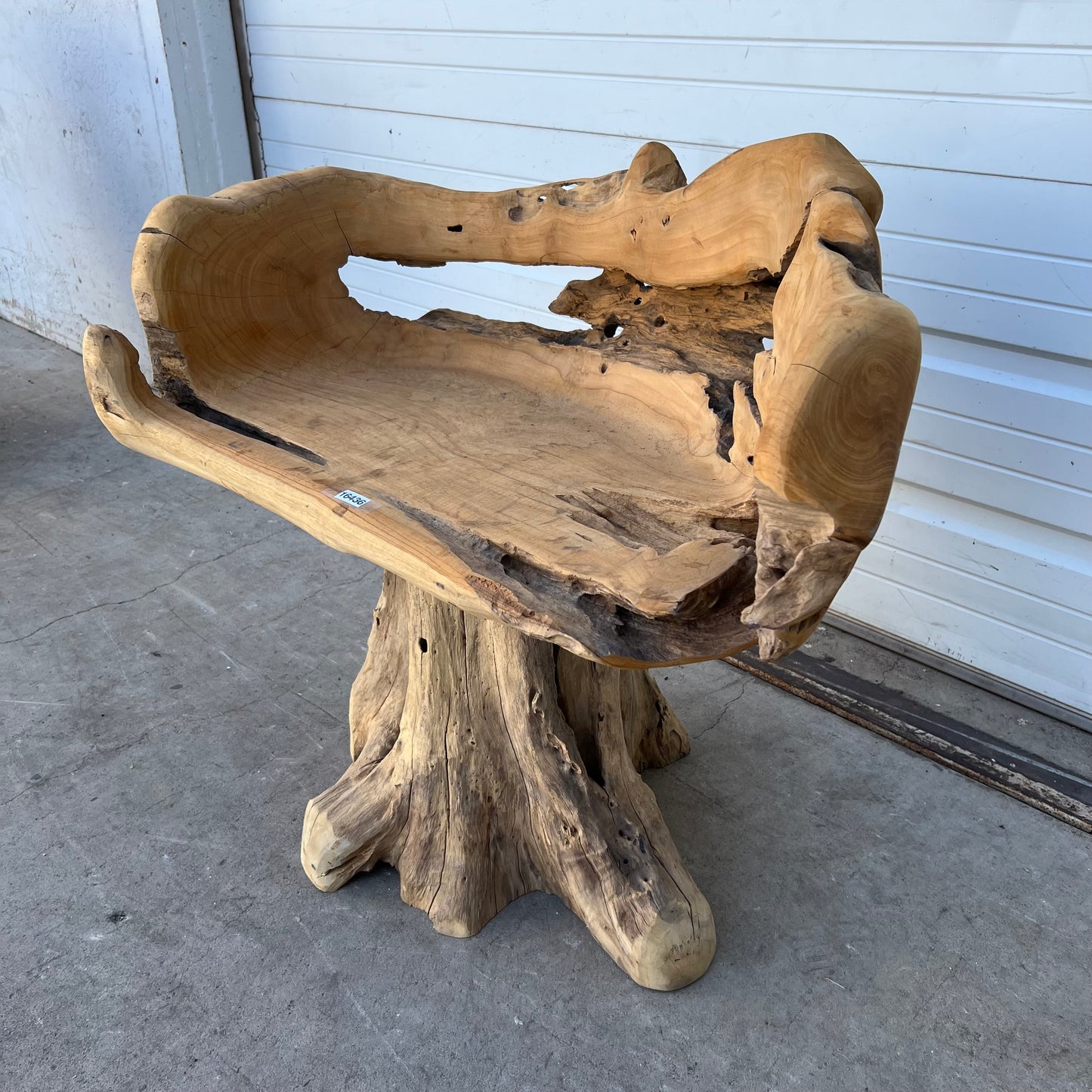 Primitive Wooden Stump/Root Chair