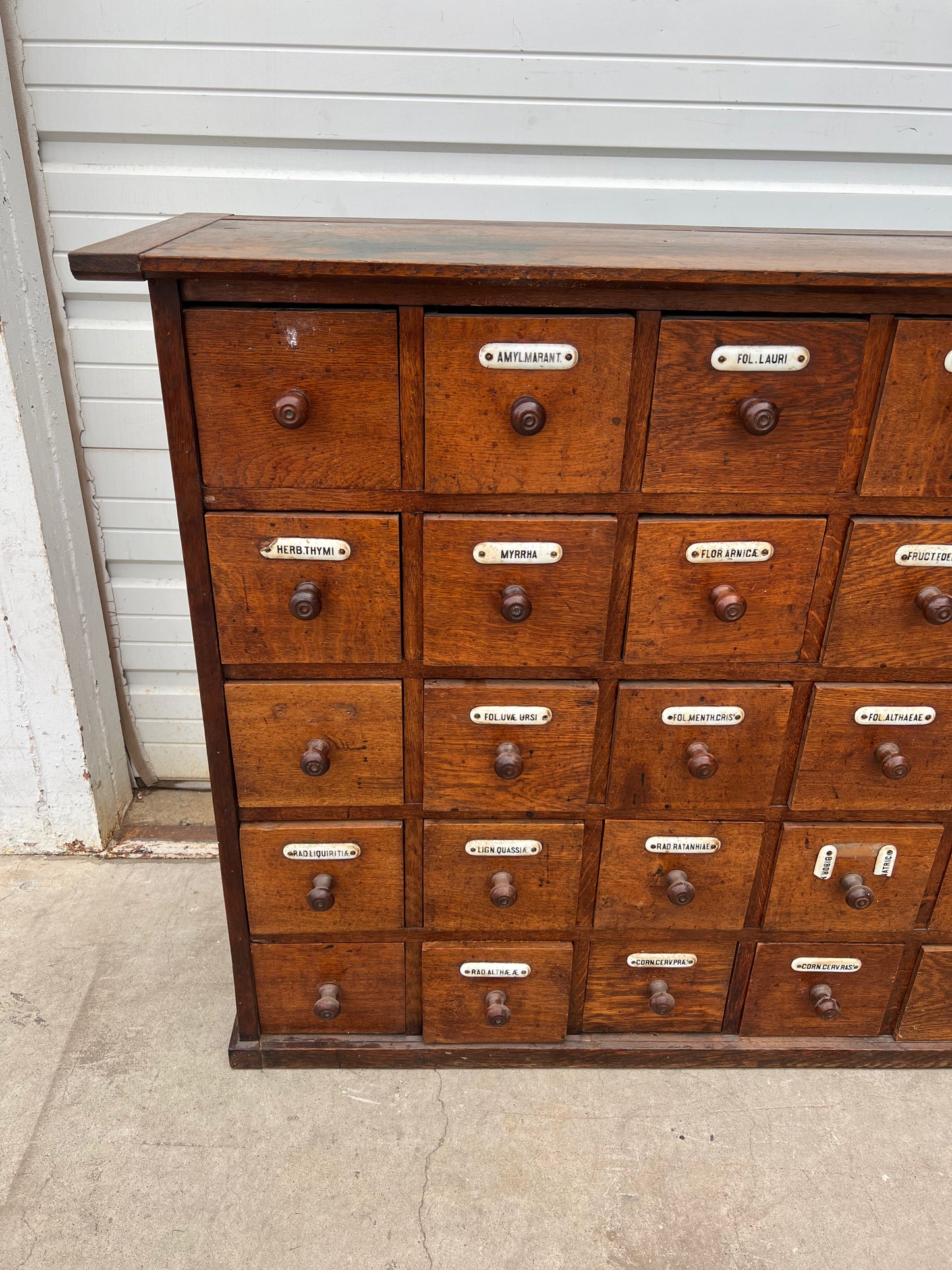 Wood Dutch Apothecary Cabinet w/60 Drawers