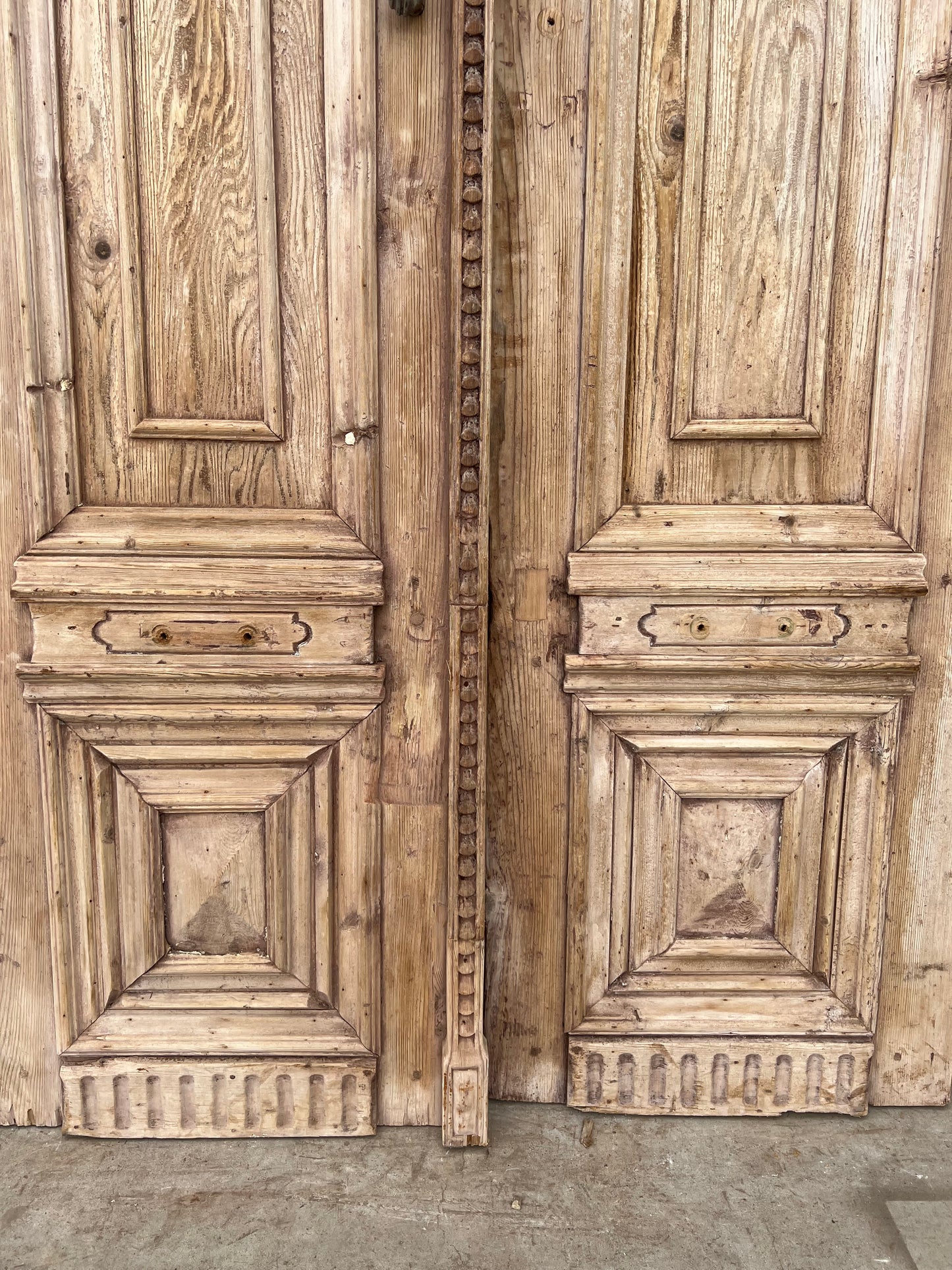 Pair of Carved Wood Panel Doors