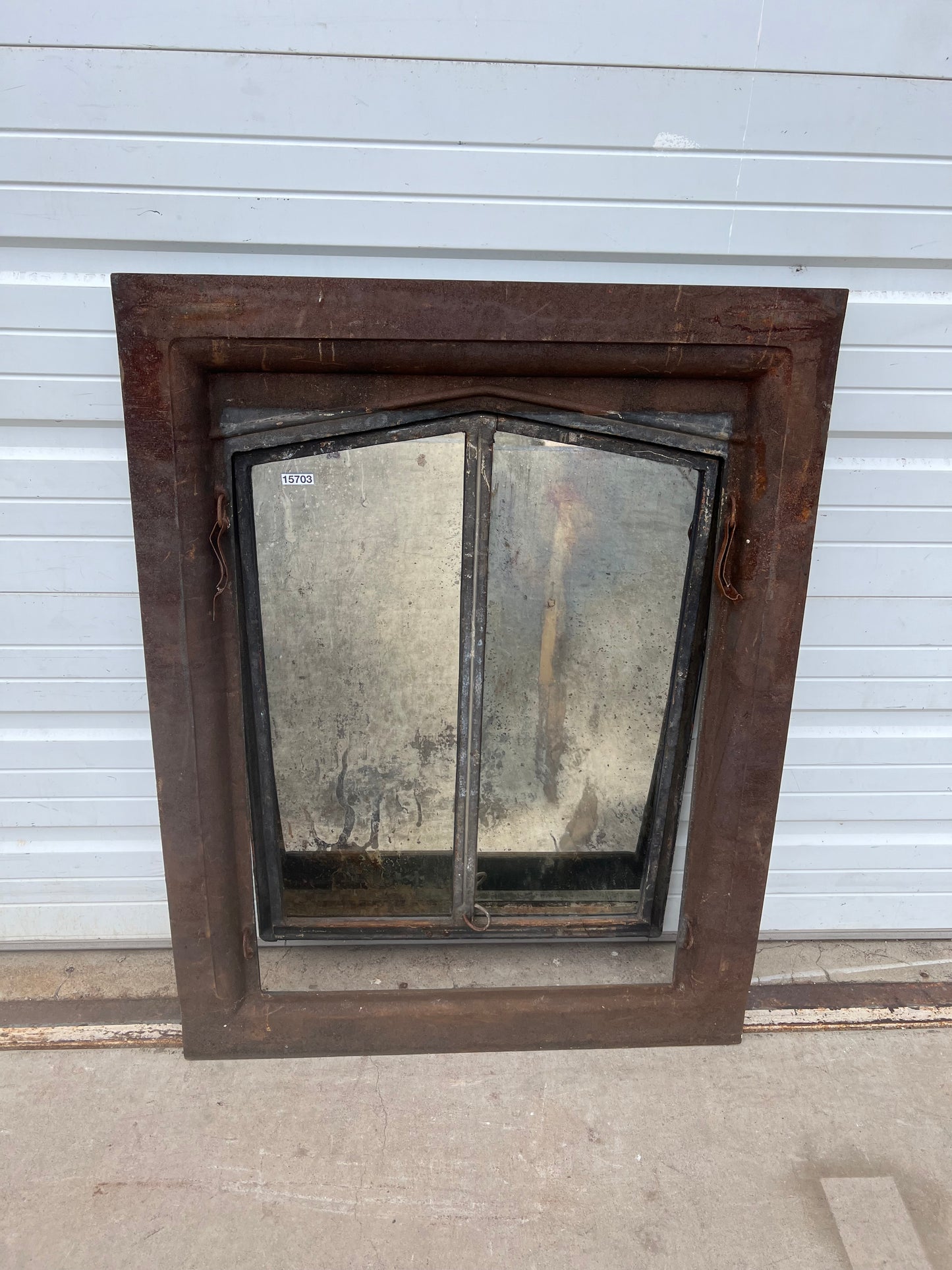 Rectangular Iron Mirrored 2 Pane Window