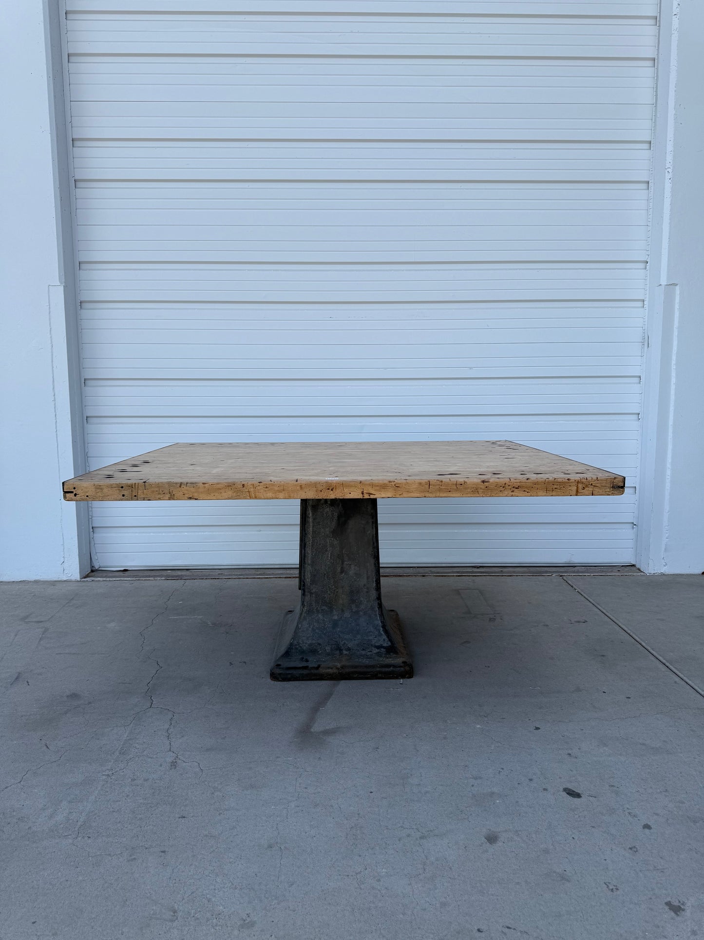 Industrial Wood & Iron Dining Table