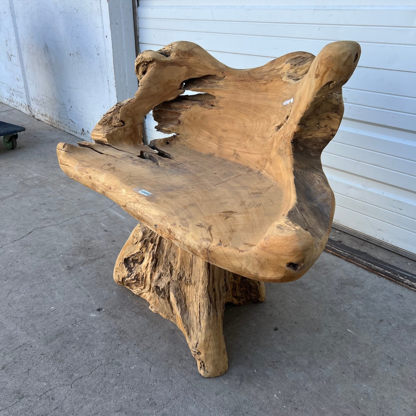 Primitive Wooden Stump/Root Chair