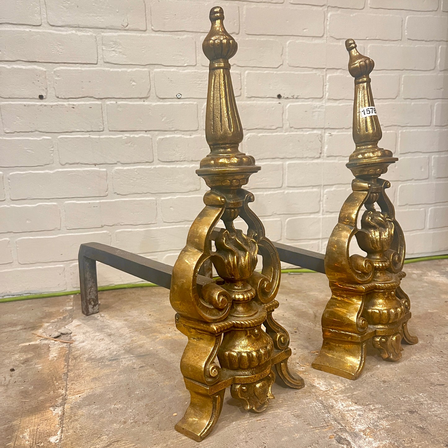 Brass Fireplace Andirons