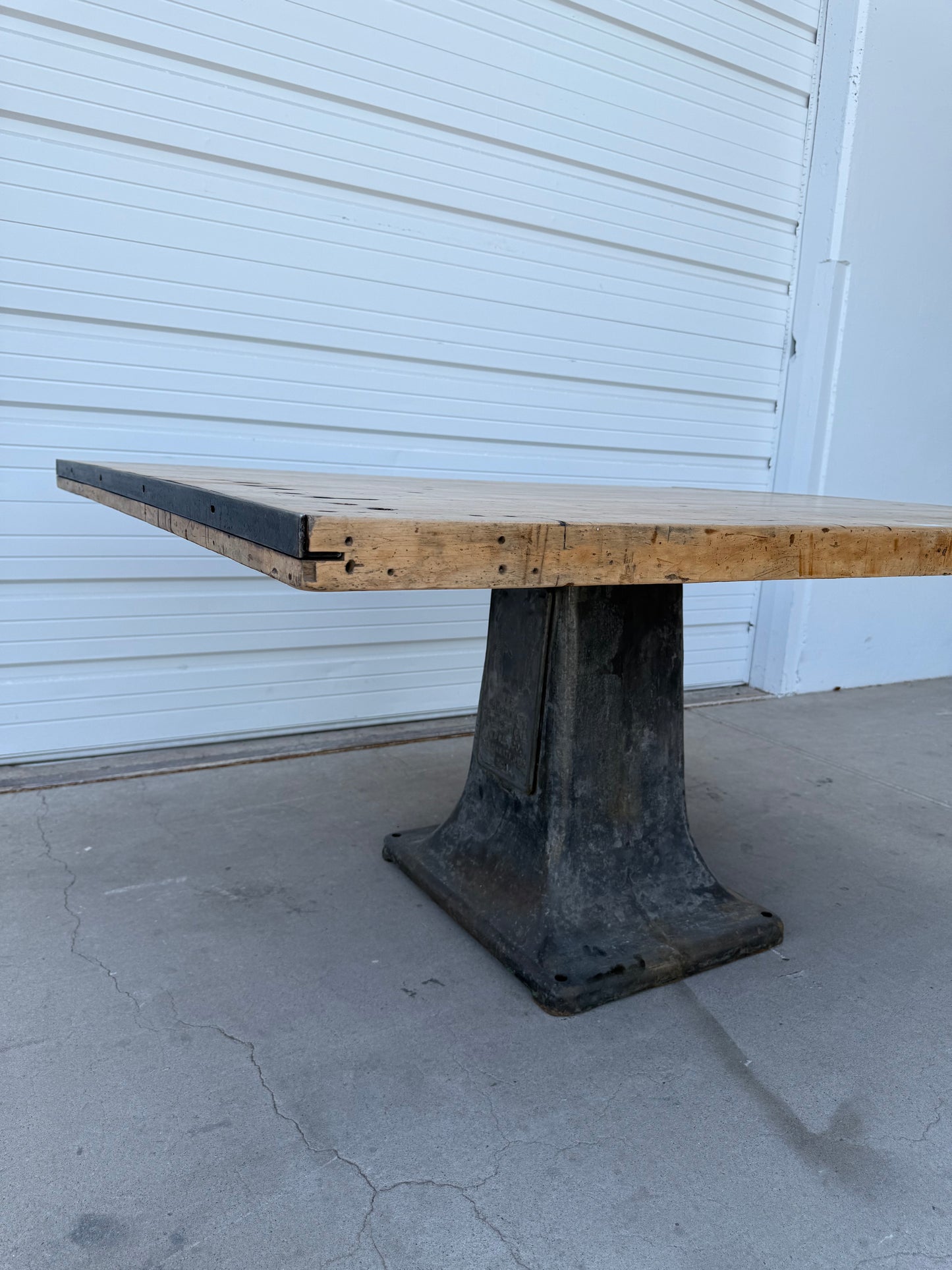 Industrial Wood & Iron Dining Table