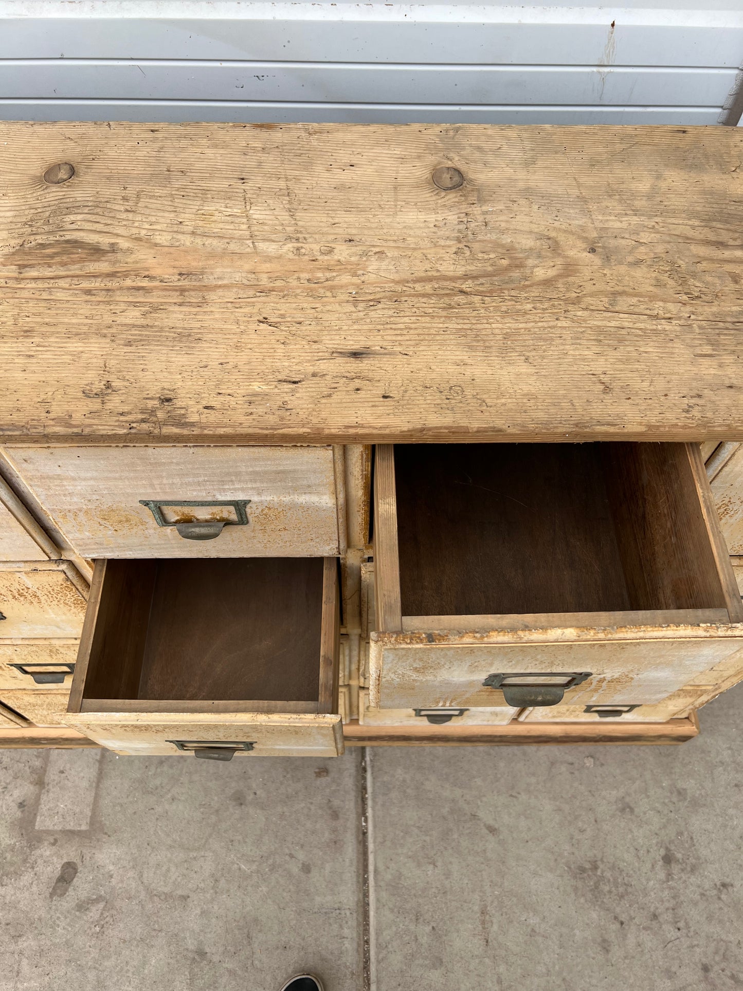 Wood File/Apothecary Cabinet w/48 Drawers