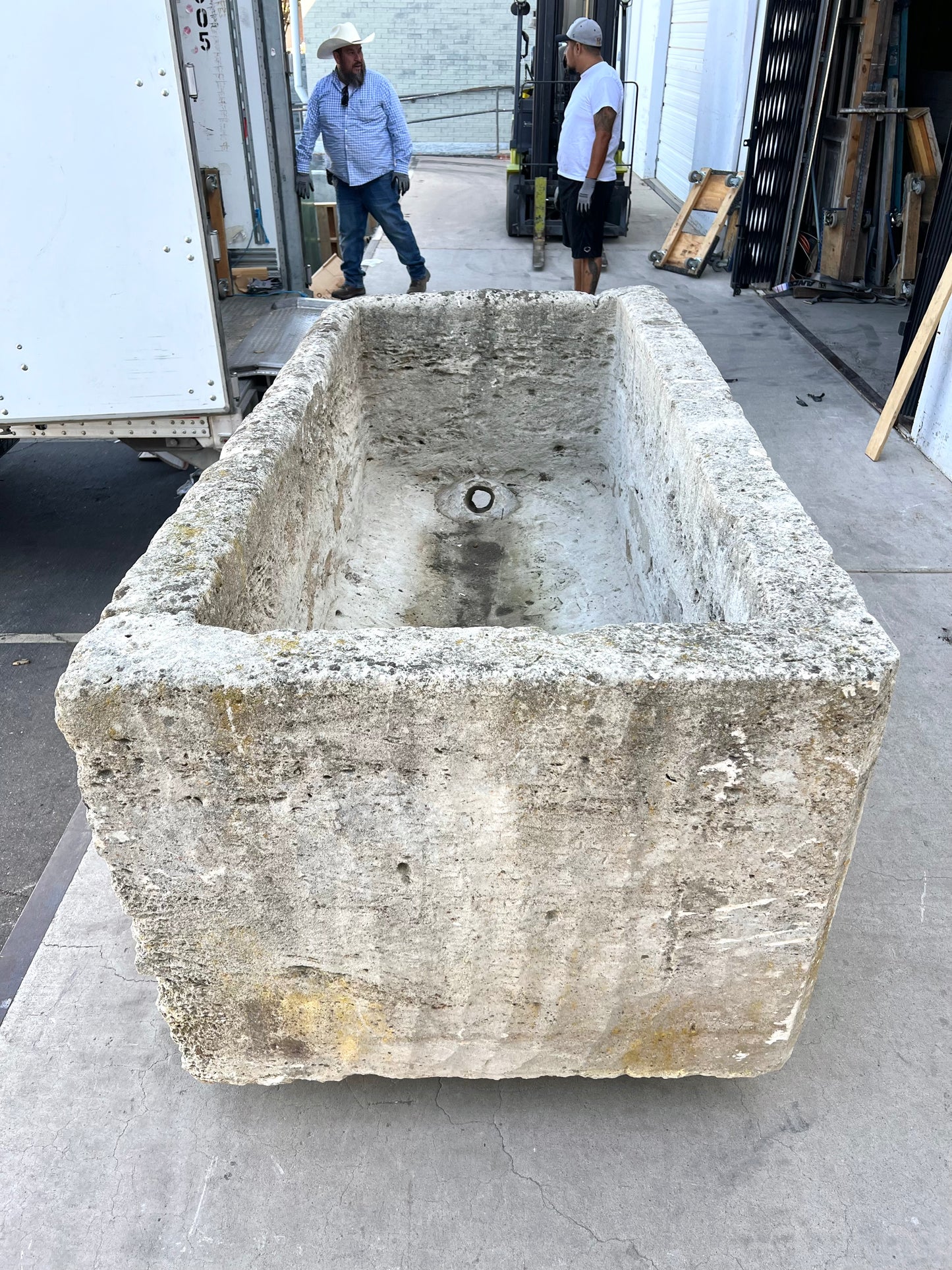 Massive French Limestone Trough