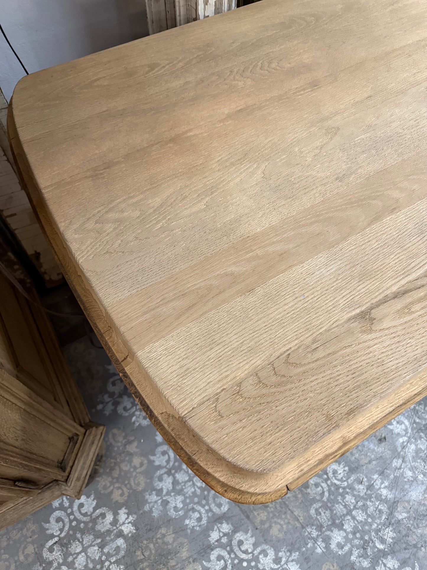 Belgian Dining Table with Rounded Corners