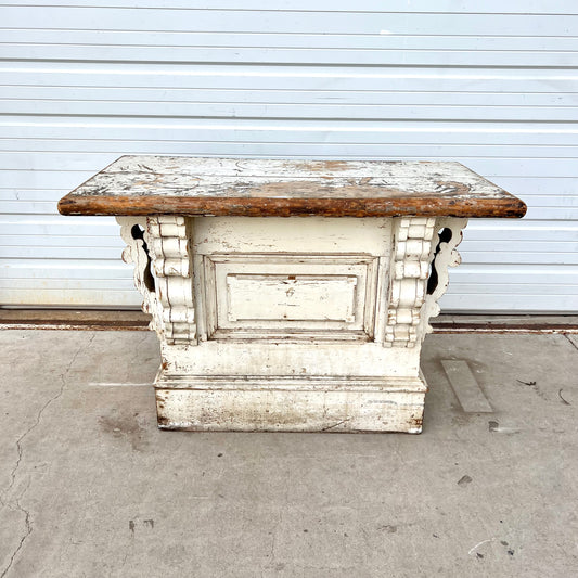 French White Painted Store Counter / Island